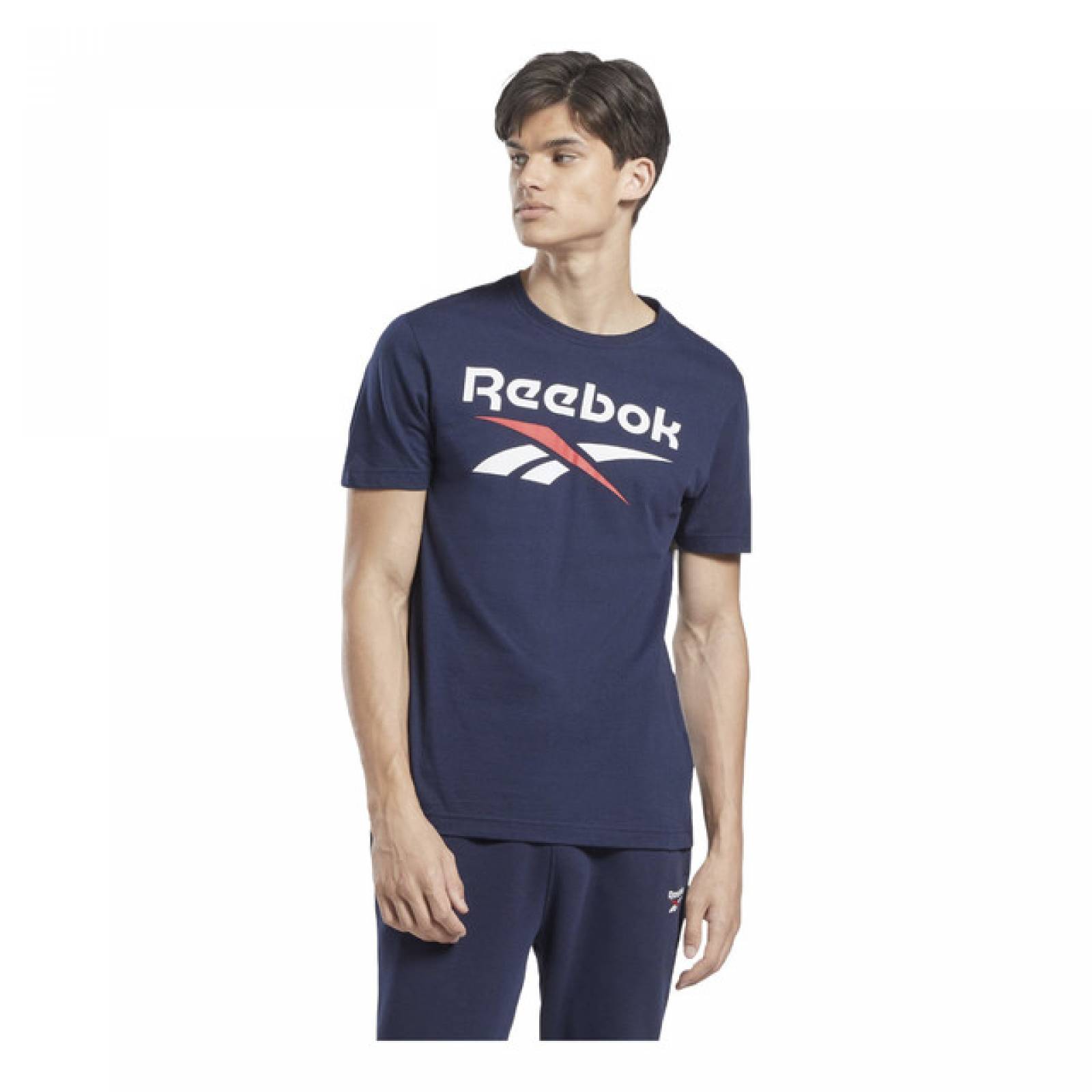 PLAYERA REEBOK HOMBRE AZUL RI Big Logo Tee HZ8798