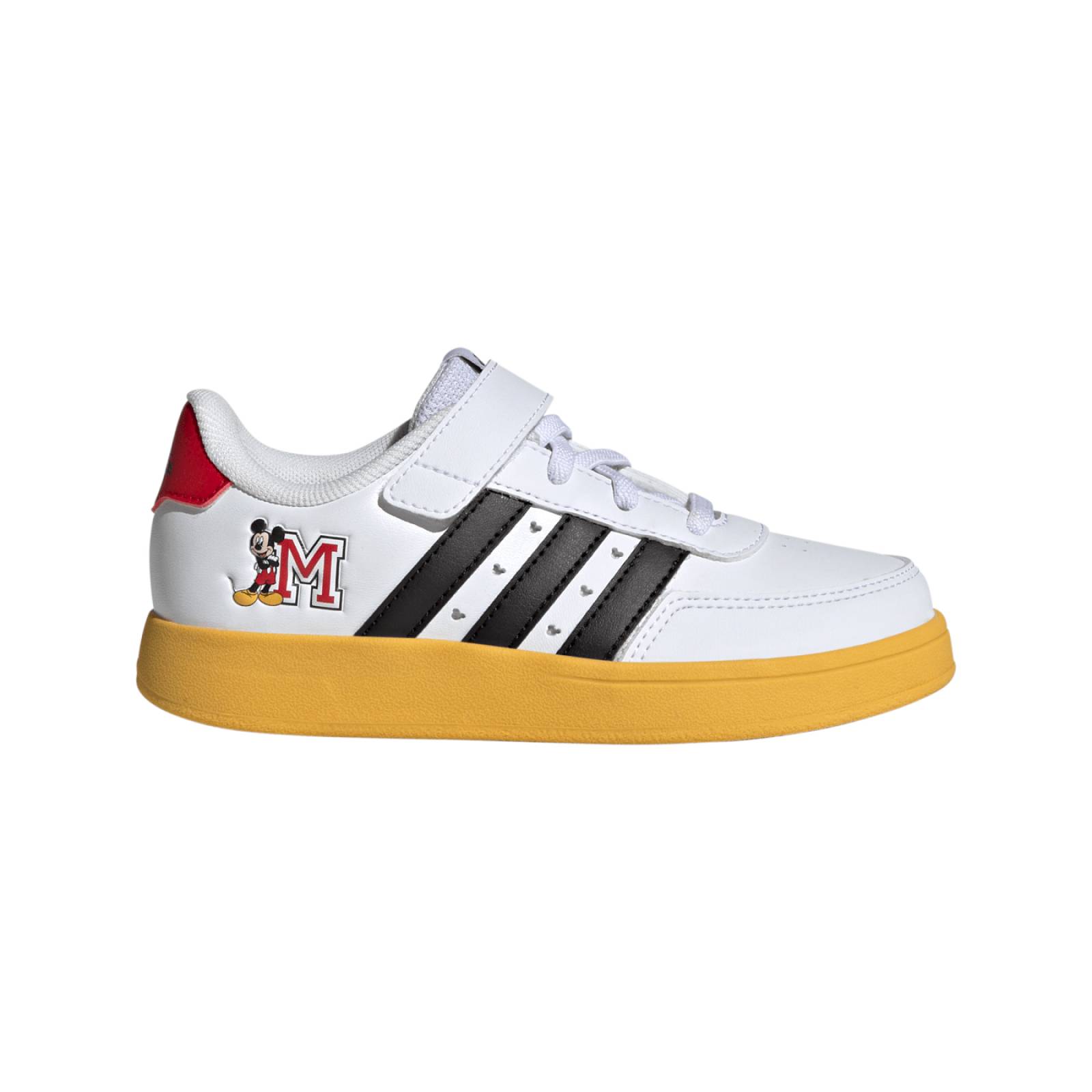 TENIS PARA NIÑOS ADIDAS NIÑO BLANCO ADIDAS BREAKNET X DISNEY MICKEY MOUSE IG7163.