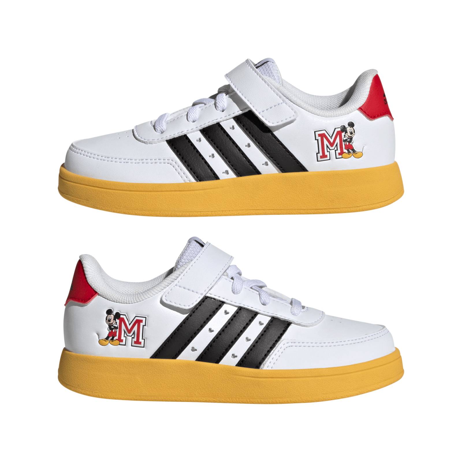 TENIS PARA NIÑOS ADIDAS NIÑO BLANCO ADIDAS BREAKNET X DISNEY MICKEY MOUSE IG7163.
