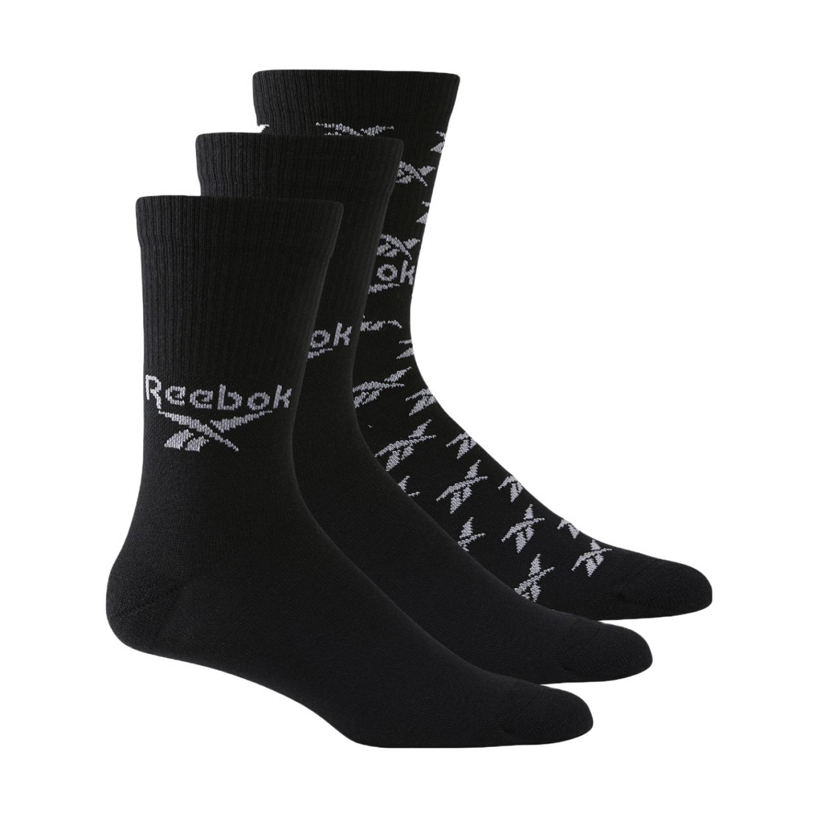 CALCETINES REEBOK UNISEX NEGRO REEBOK Classics Fold-Over Crew Socks GG6683.