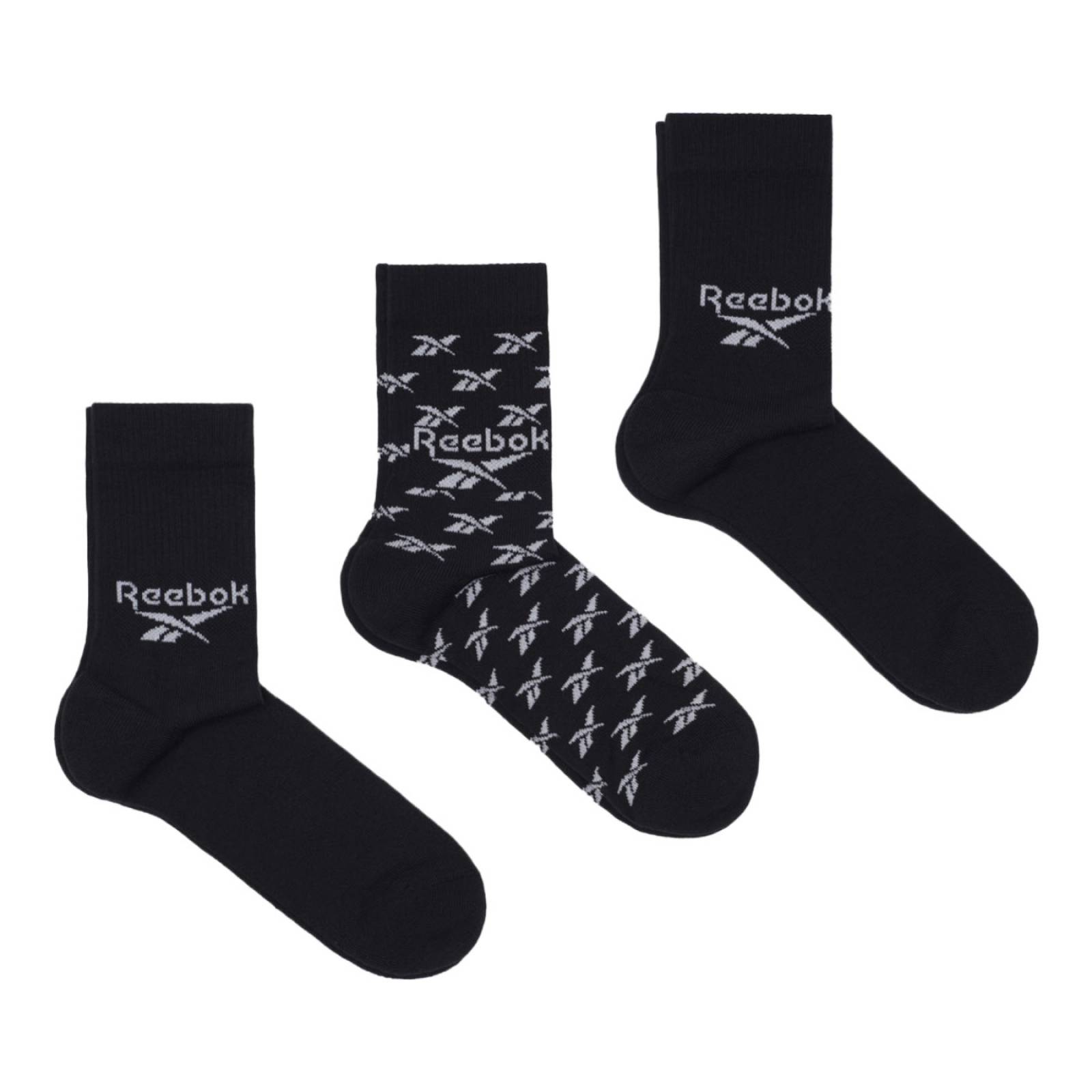 CALCETINES REEBOK UNISEX NEGRO REEBOK Classics Fold-Over Crew Socks GG6683.