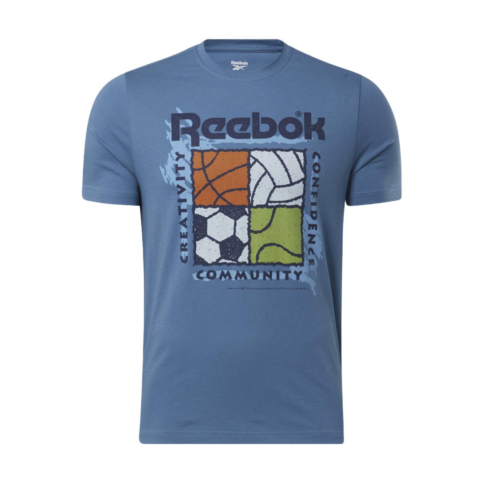 PLAYERA REEBOK HOMBRE AZUL REEBOK Graphic Series HS4888.