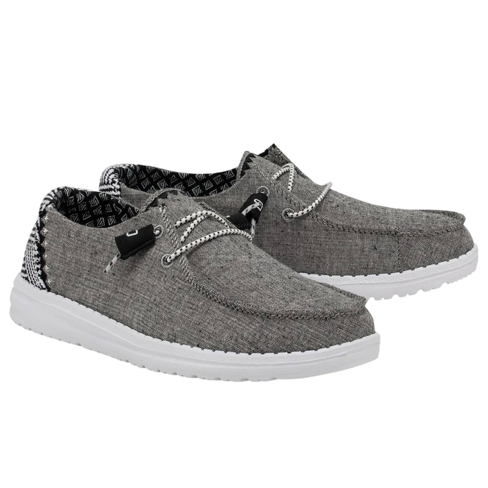 TENIS HEY DUDE MUJER GRIS JASPEADO HEY DUDE WENDY 121414203.