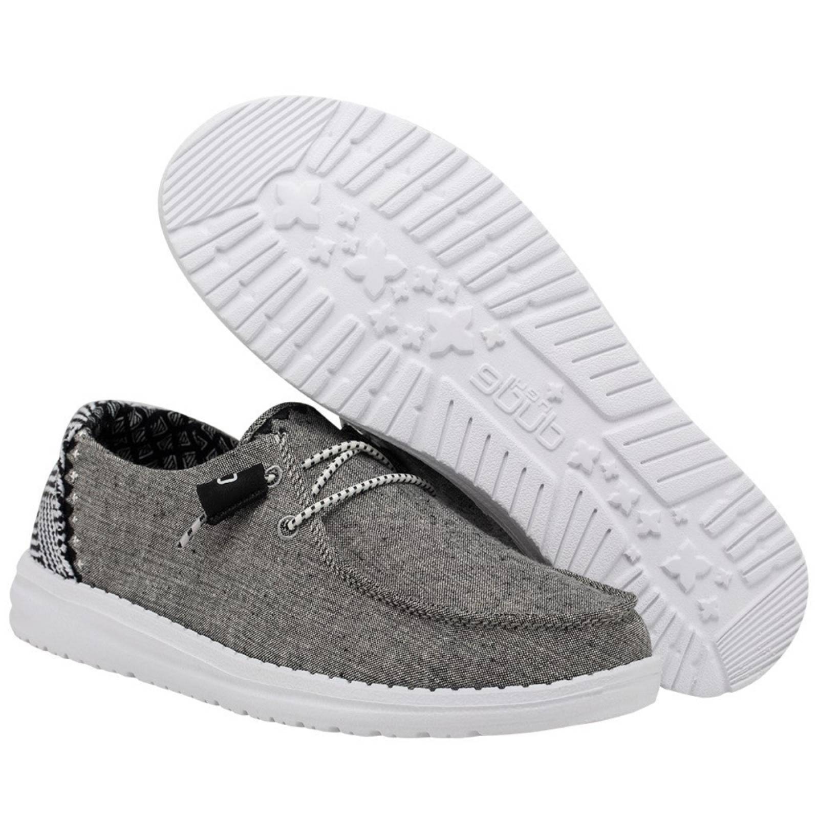 TENIS HEY DUDE MUJER GRIS JASPEADO HEY DUDE WENDY 121414203.