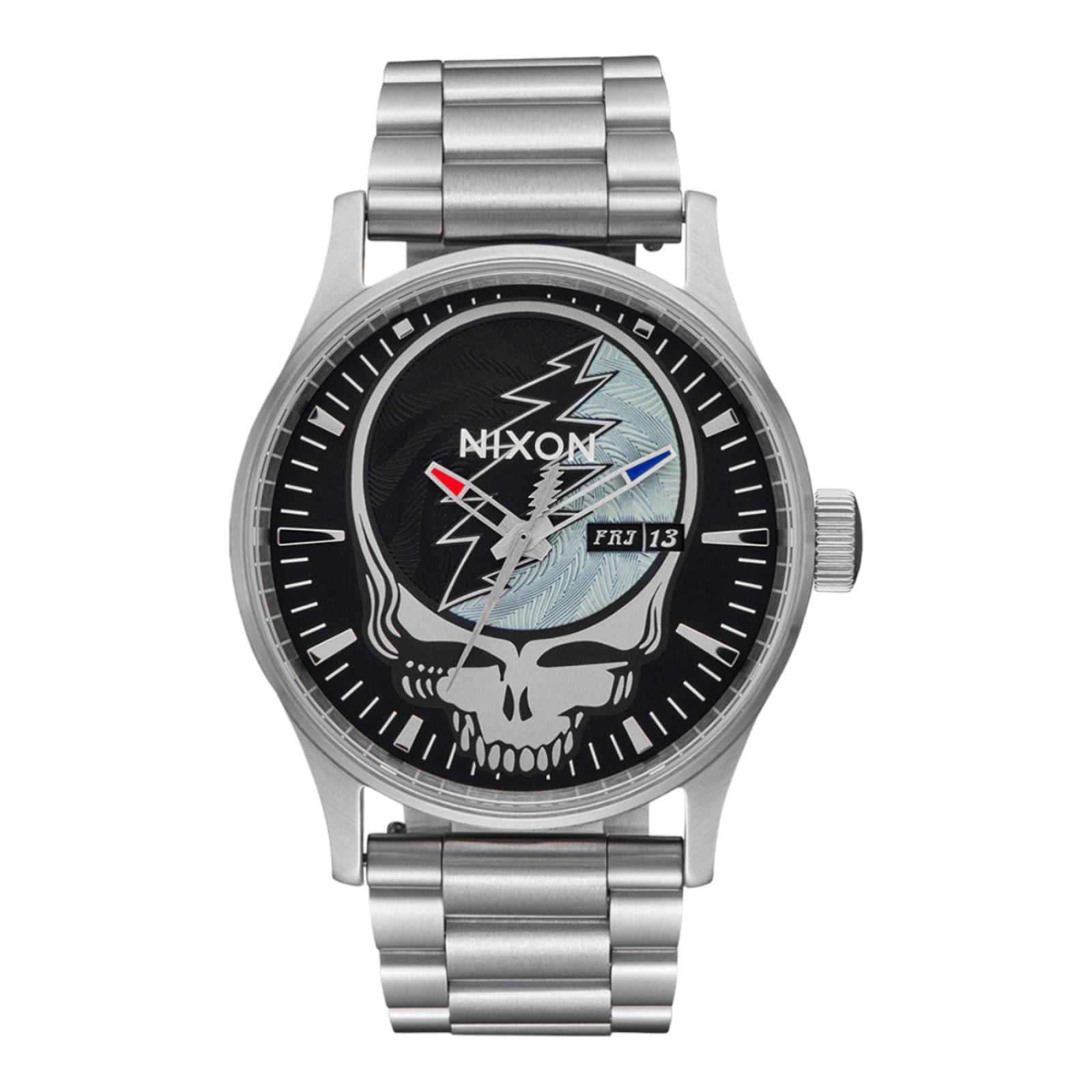 RELOJ NIXON UNISEX PLATA NIXON GRATEFUL DEAD SENTRY ACERO INOXIDABLE A1339-180