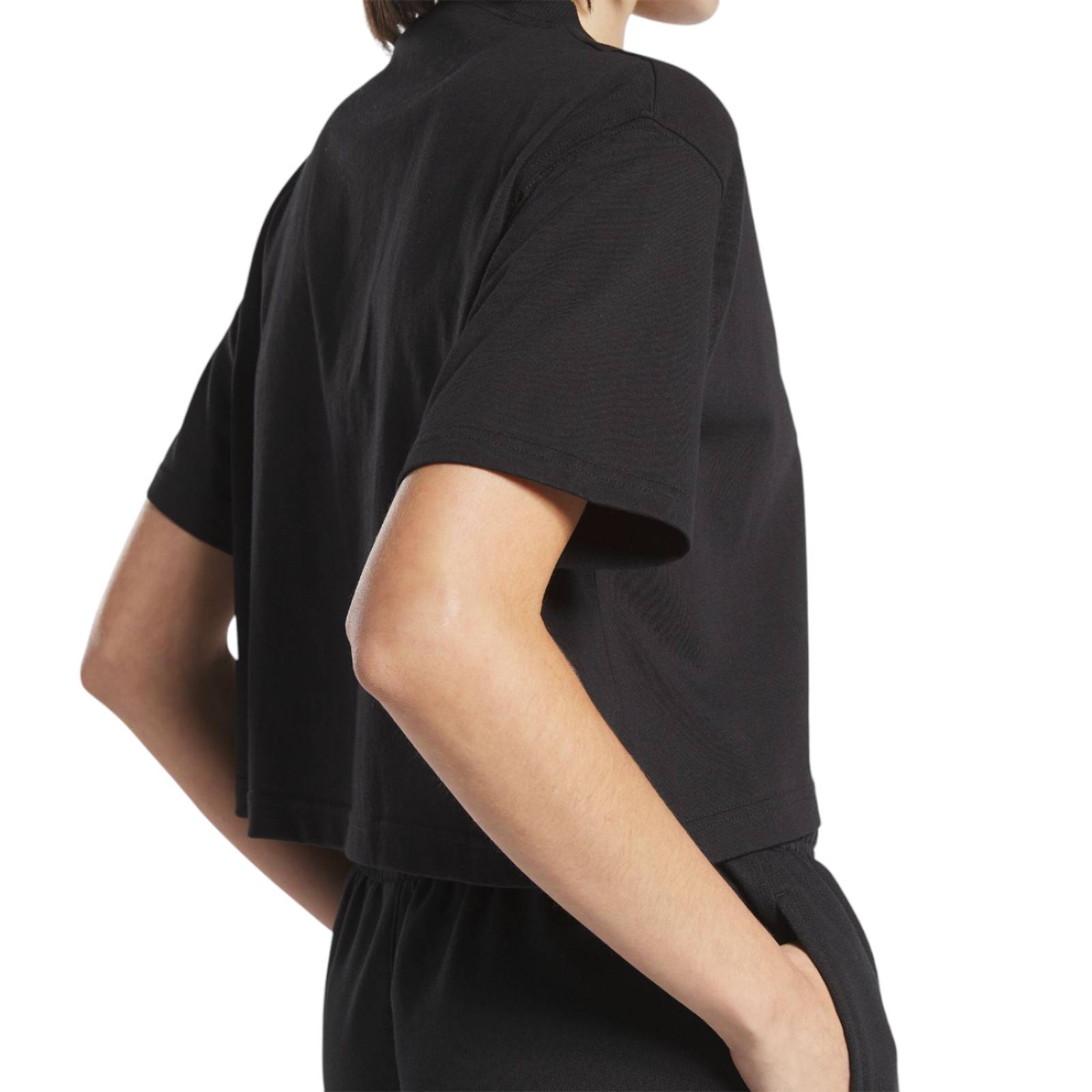 PLAYERA REEBOK MUJER NEGRO REEBOK CL AE HS4714.
