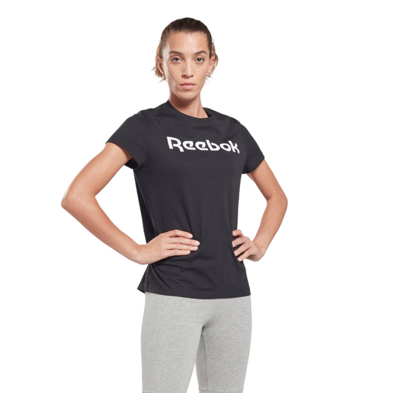 PLAYERA REEBOK MUJER NEGRO REEBOK TE GRAPHIC HT6184.