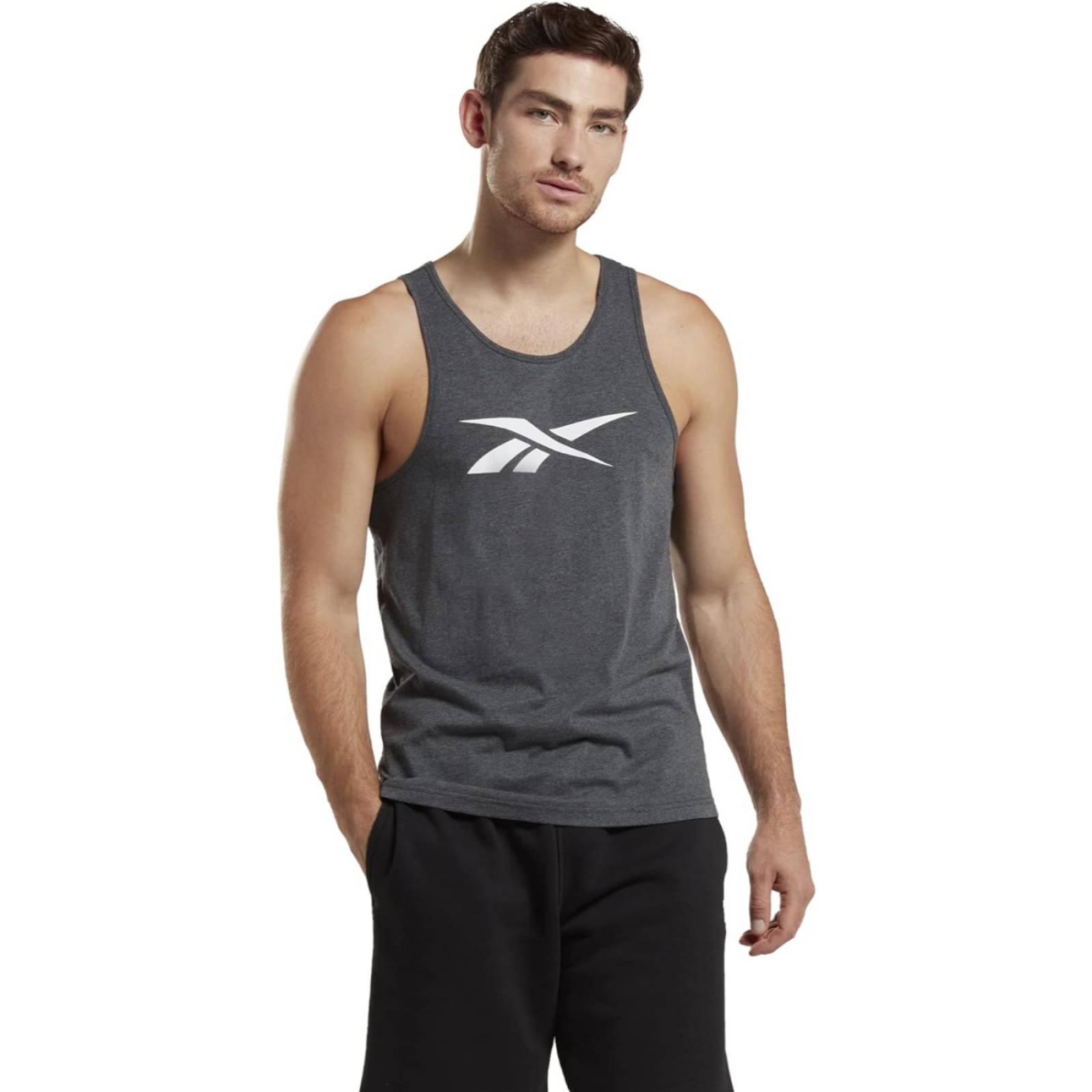 PLAYERA REEBOK HOMBRE GRIS REEBOK GS VECTOR TANK IM3180