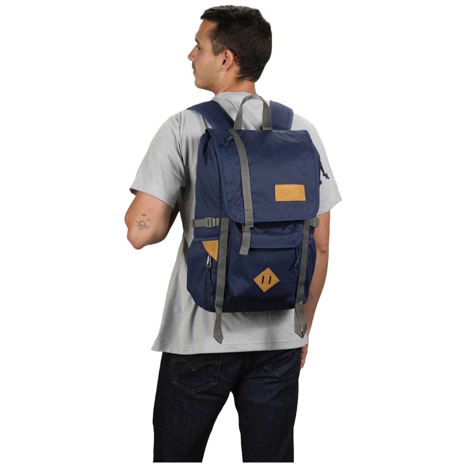 MOCHILA JANSPORT UNISEX AZUL JANSPORT HATCHET JS0A47J4003..