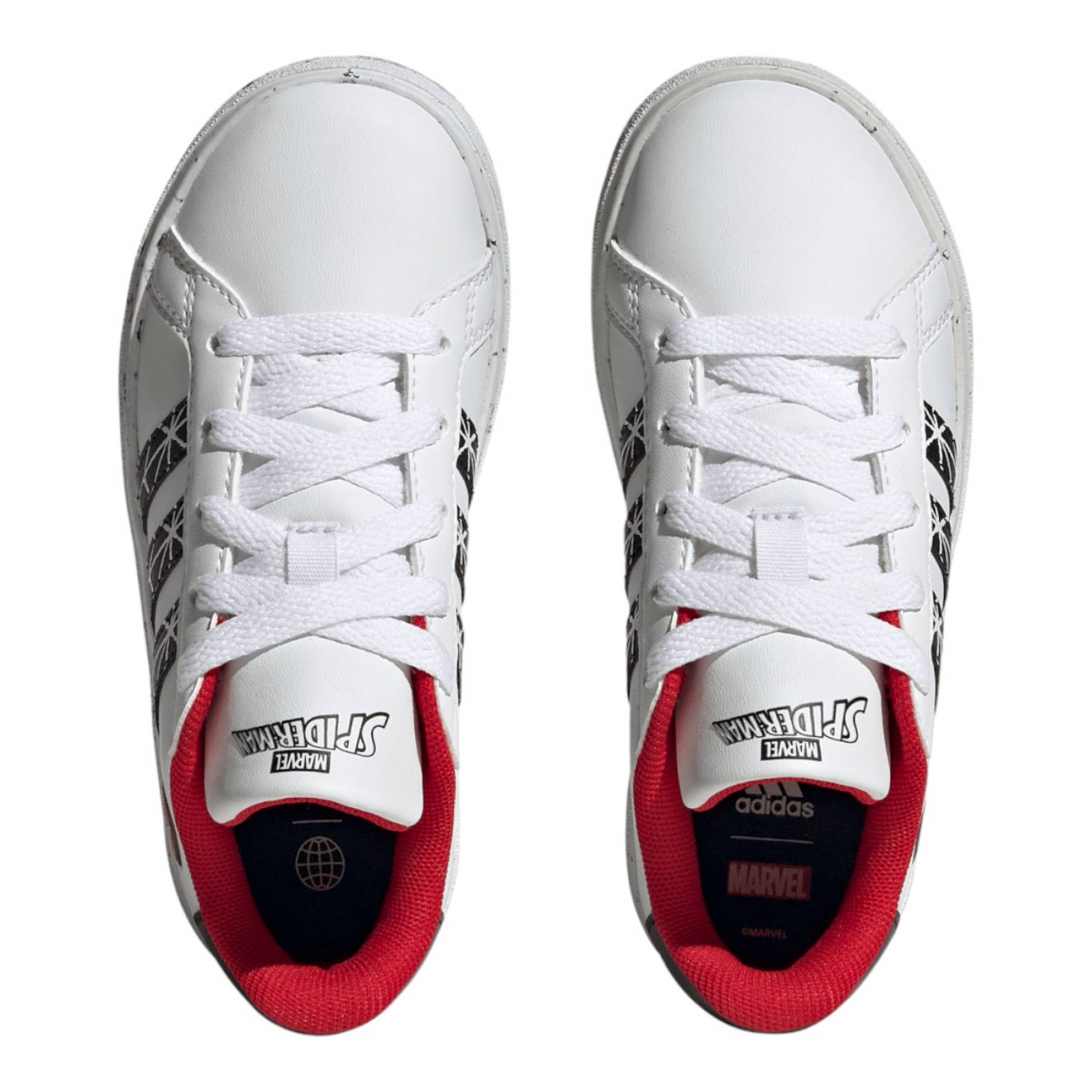 TENIS ADIDAS NIÑOS Blanco ADIDAS GRAND COURT X MARVEL SPIDER-MAN IG7169.