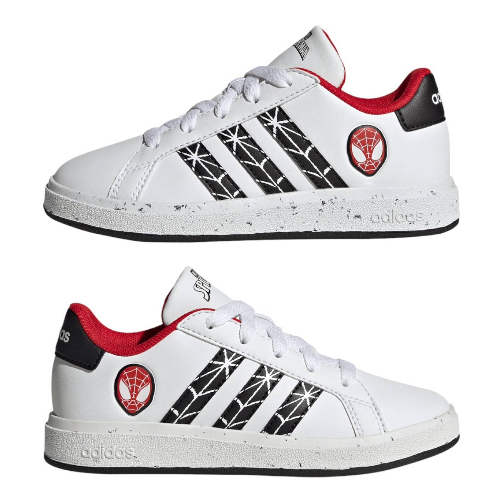 TENIS ADIDAS NIÑOS Blanco ADIDAS GRAND COURT X MARVEL SPIDER-MAN IG7169.