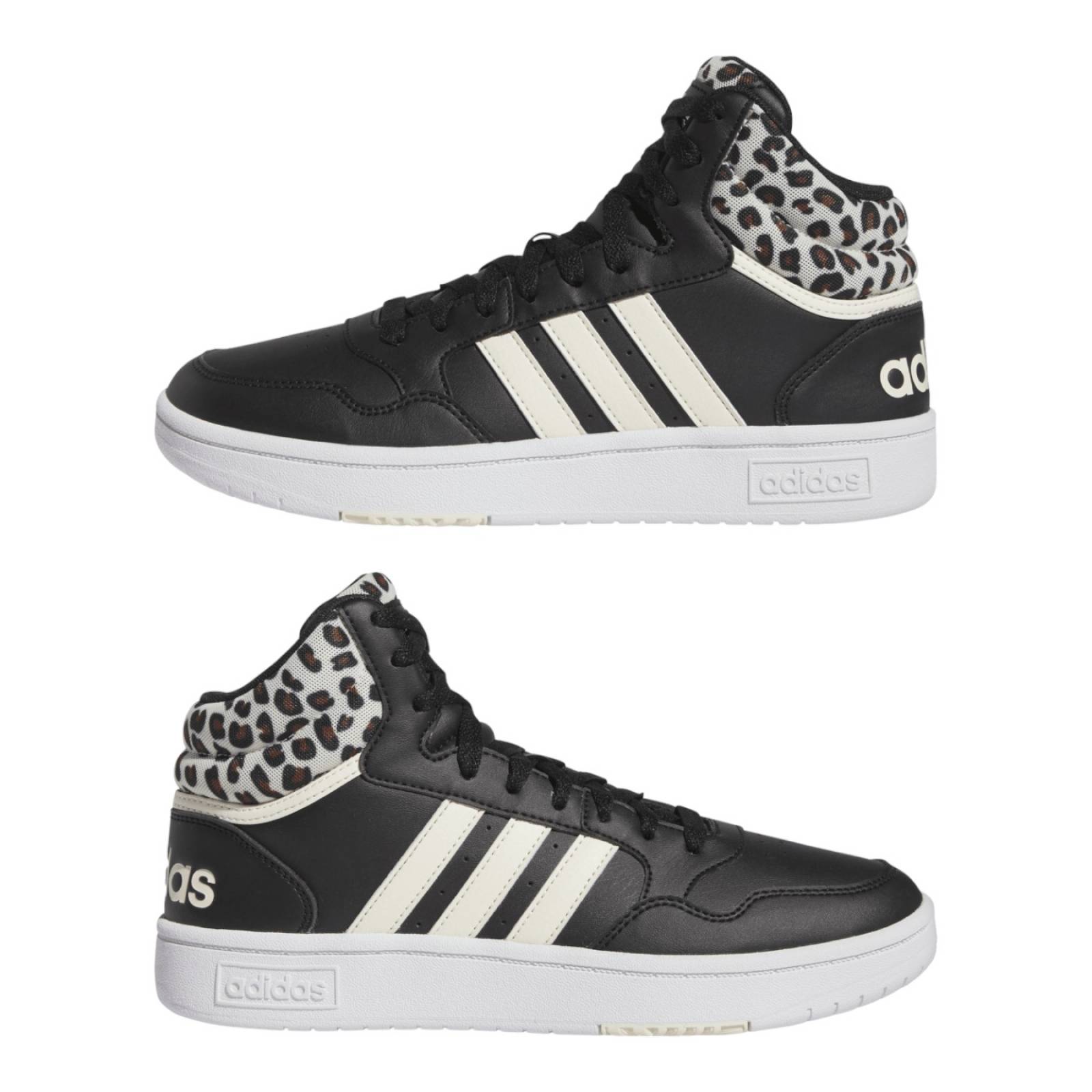 TENIS ADIDAS MUJER Negro ADIDAS HOOPS 3.0 MID W IG7895.