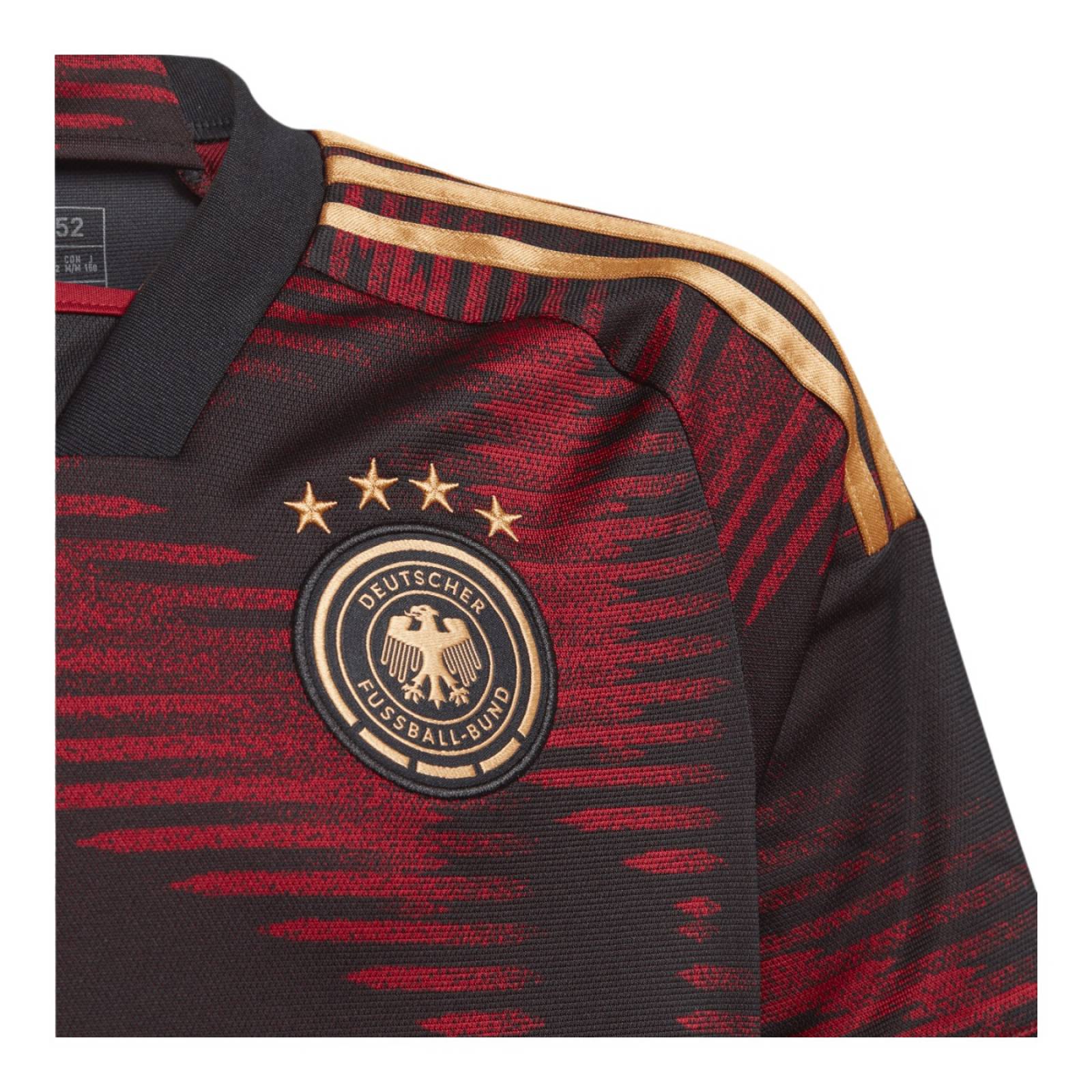 JERSEY ADIDAS NIÑO JUVENIL UNIFORME NEGRO DE VISITANTE ALEMANIA 22