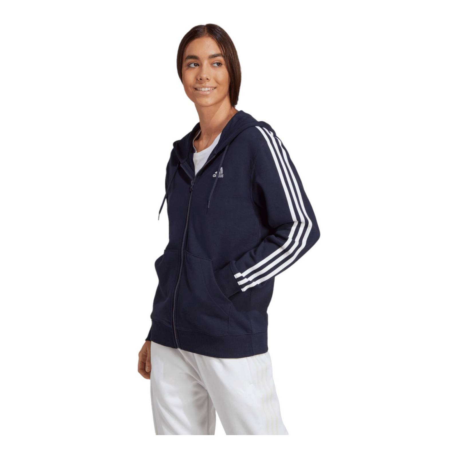 SUDADERA ADIDAS MUJER Negro ADIDAS W 3S FT FZ R HD IC9918.