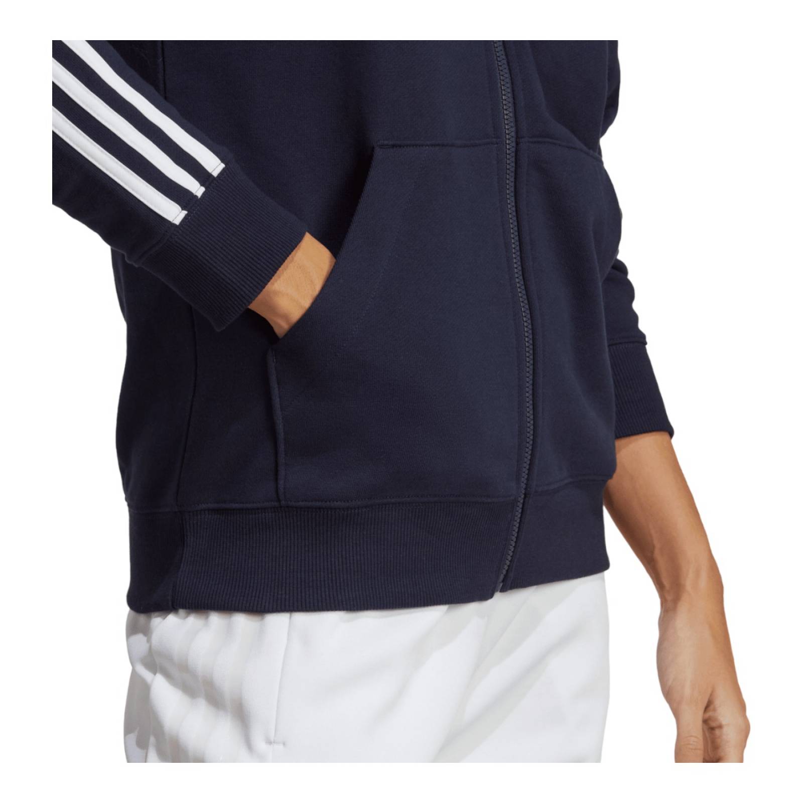 SUDADERA ADIDAS MUJER Negro ADIDAS W 3S FT FZ R HD IC9918.
