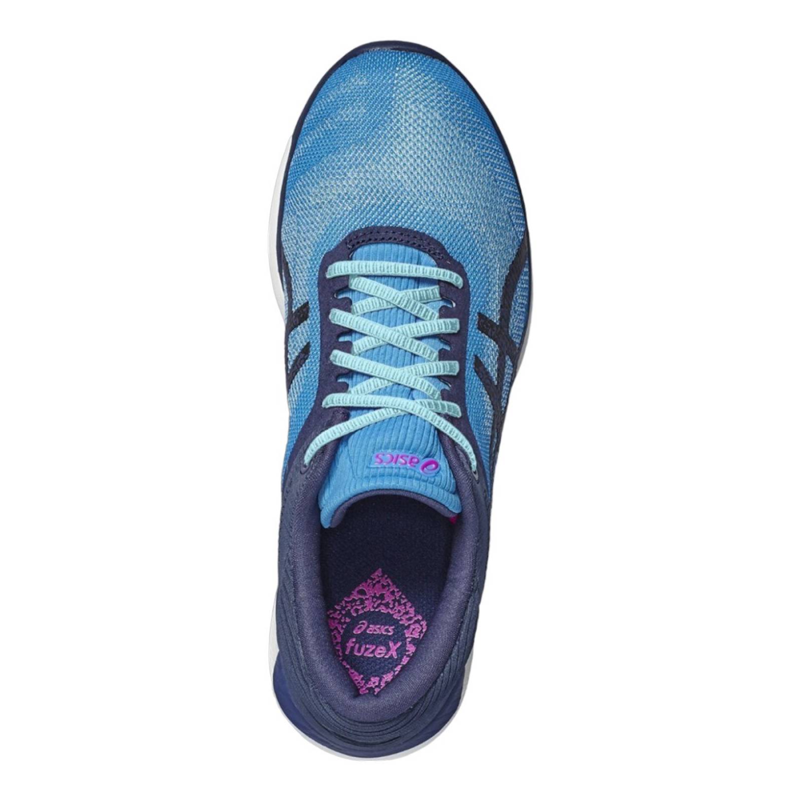 TENIS ASICS MUJER AZUL ASICS FUZEX RUSH T768N4349 T768N4349.