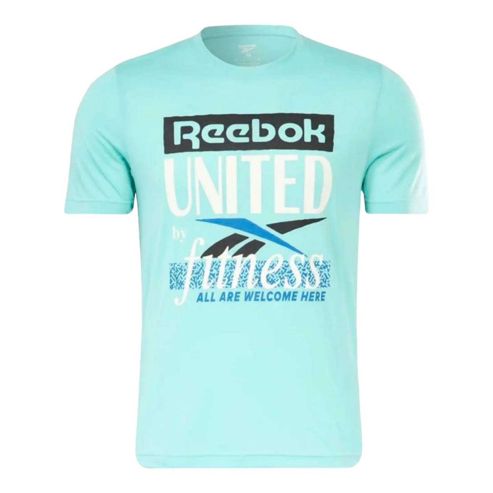 PLAYERA REEBOK HOMBRE AZUL REEBOK UBF VERBIAGE TEE HI0030.