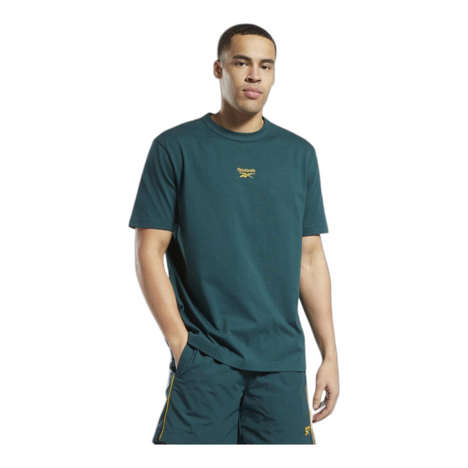 PLAYERA REEBOK HOMBRE VERDE REEBOK CL SV TEE HK7079.