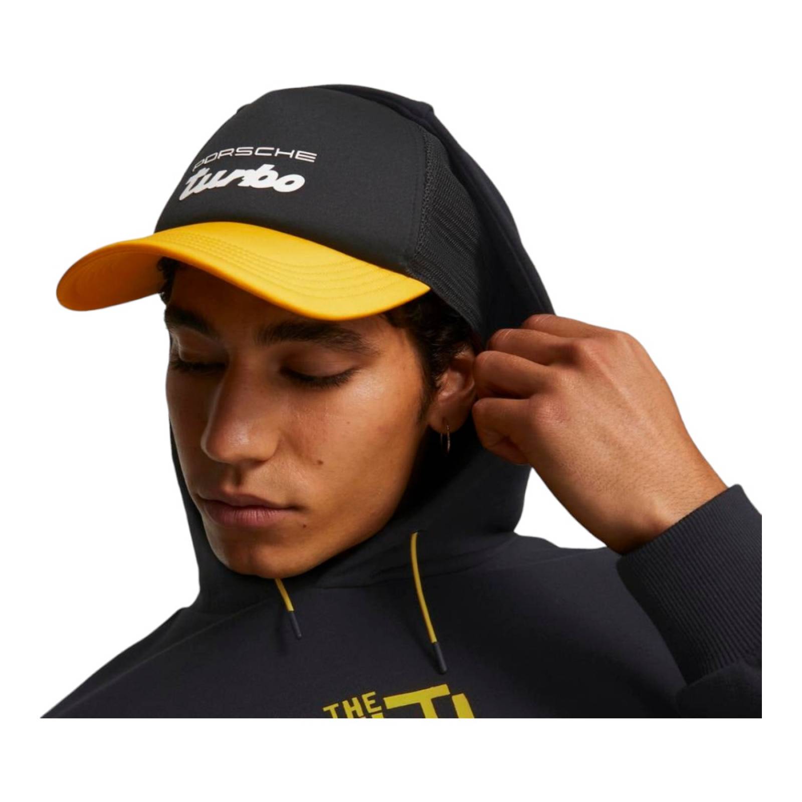 GORRA PUMA HOMBRE NEGRO PUMA PORSCHE LEGACY TRUCKER CAP 2401201.