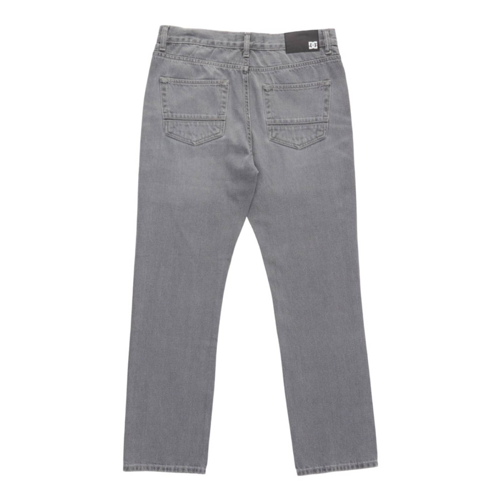 PANTALON DC SHOES HOMBRE GRIS DC SHOES WORKER STRAIGHT DENIM RGW ADYDP03074KZMW.