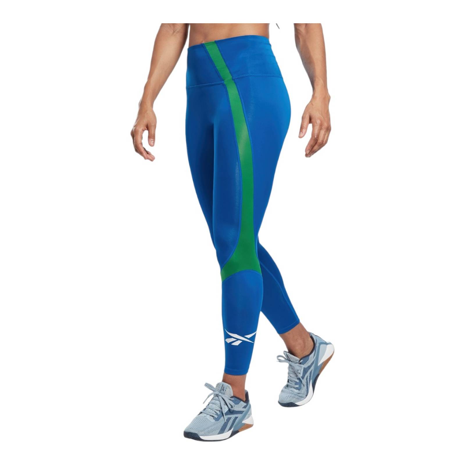 LEGGINGS REEBOK MUJER AZUL REEBOK WORK BIG LOGO HT6034.