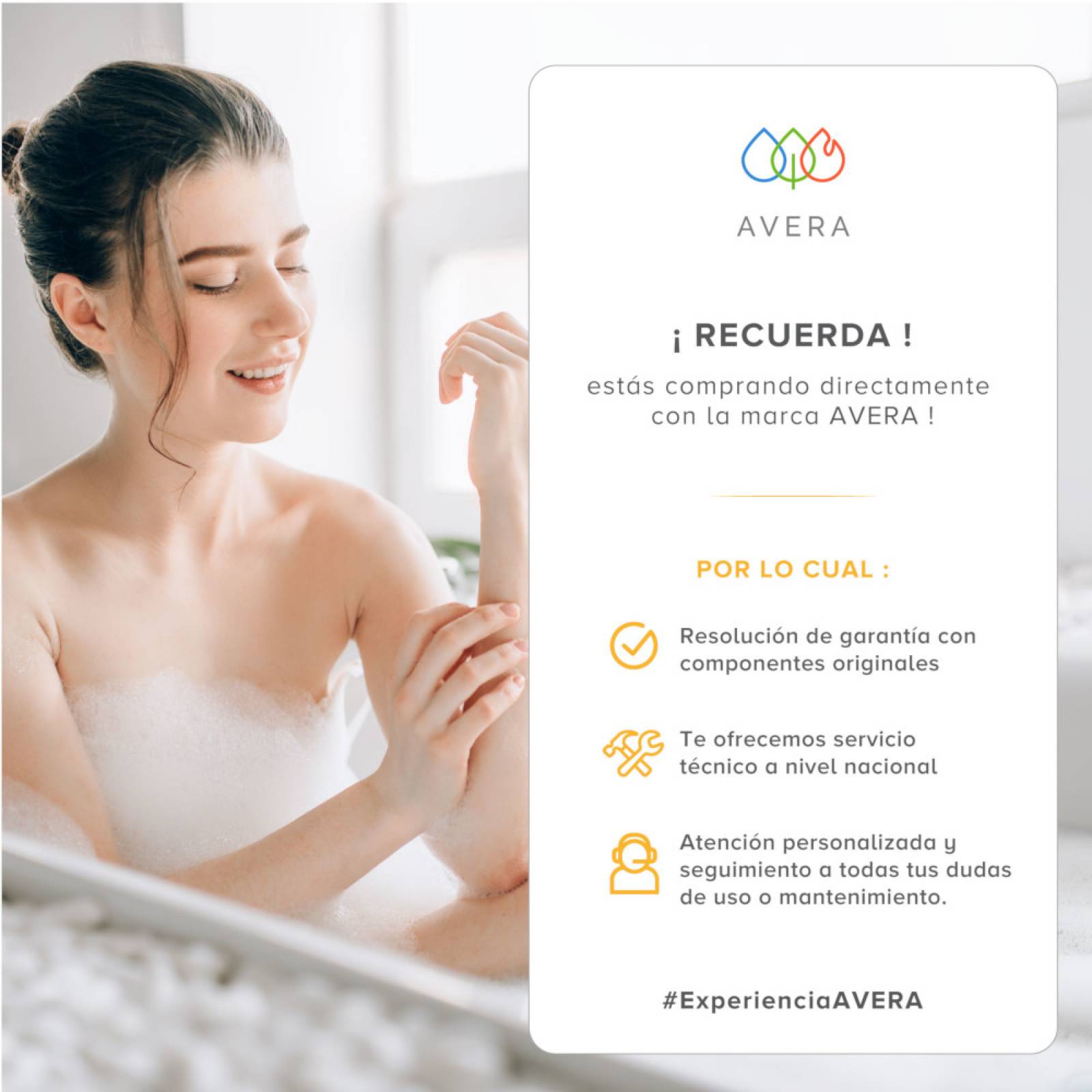 Calentador Boiler de Agua Instantáneo para Gas LP 1 servicio Avera C6L