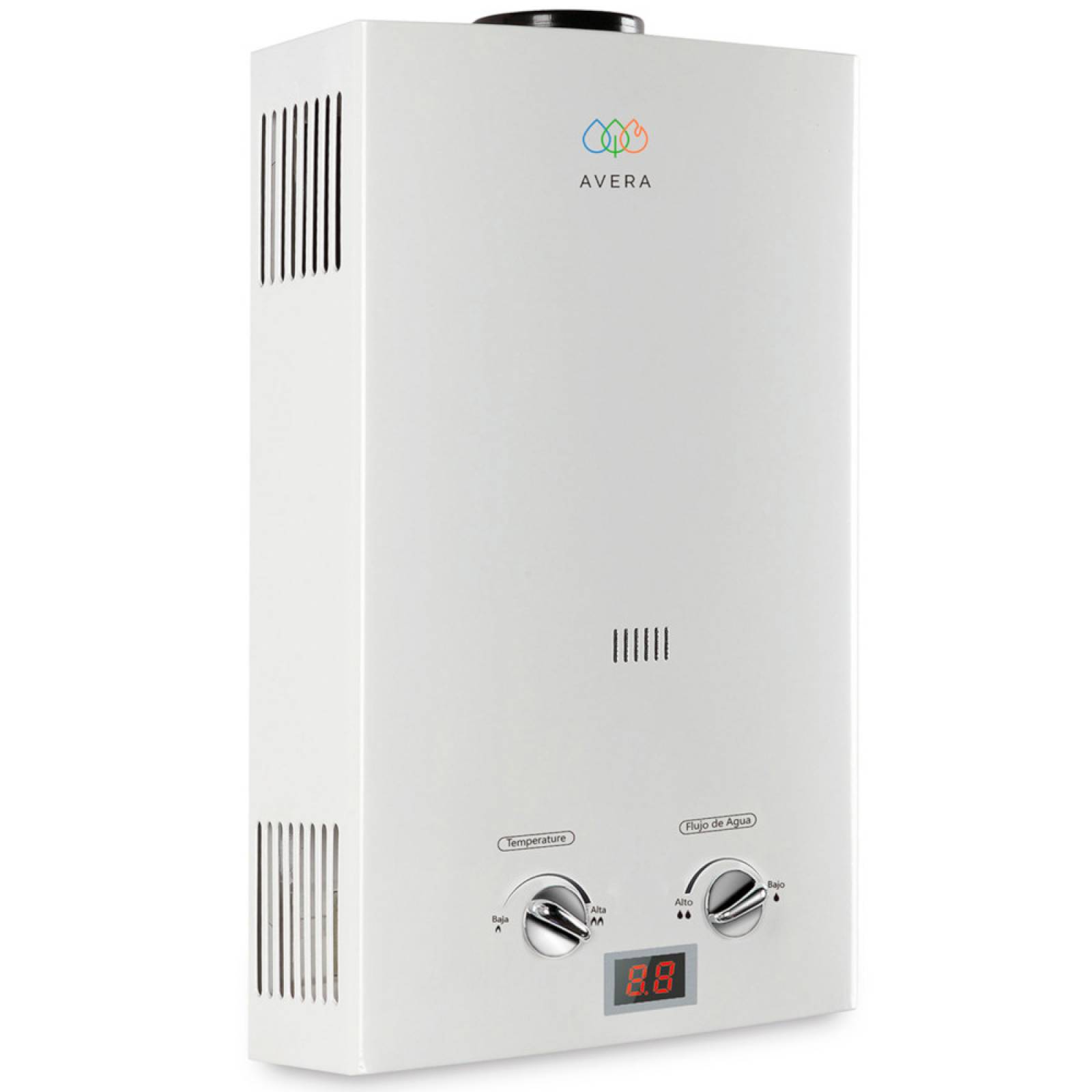 AVERA Calentador Boiler de Agua Instantáneo para Gas LP 1 y medio servicios C8L