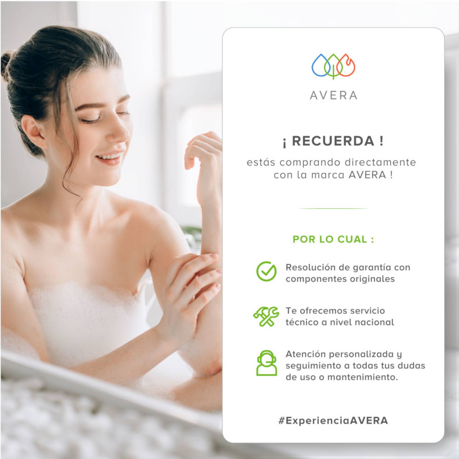 AVERA Calentador Boiler de Agua Instantáneo para Gas Natural 1 y medio servicios C8LNAT