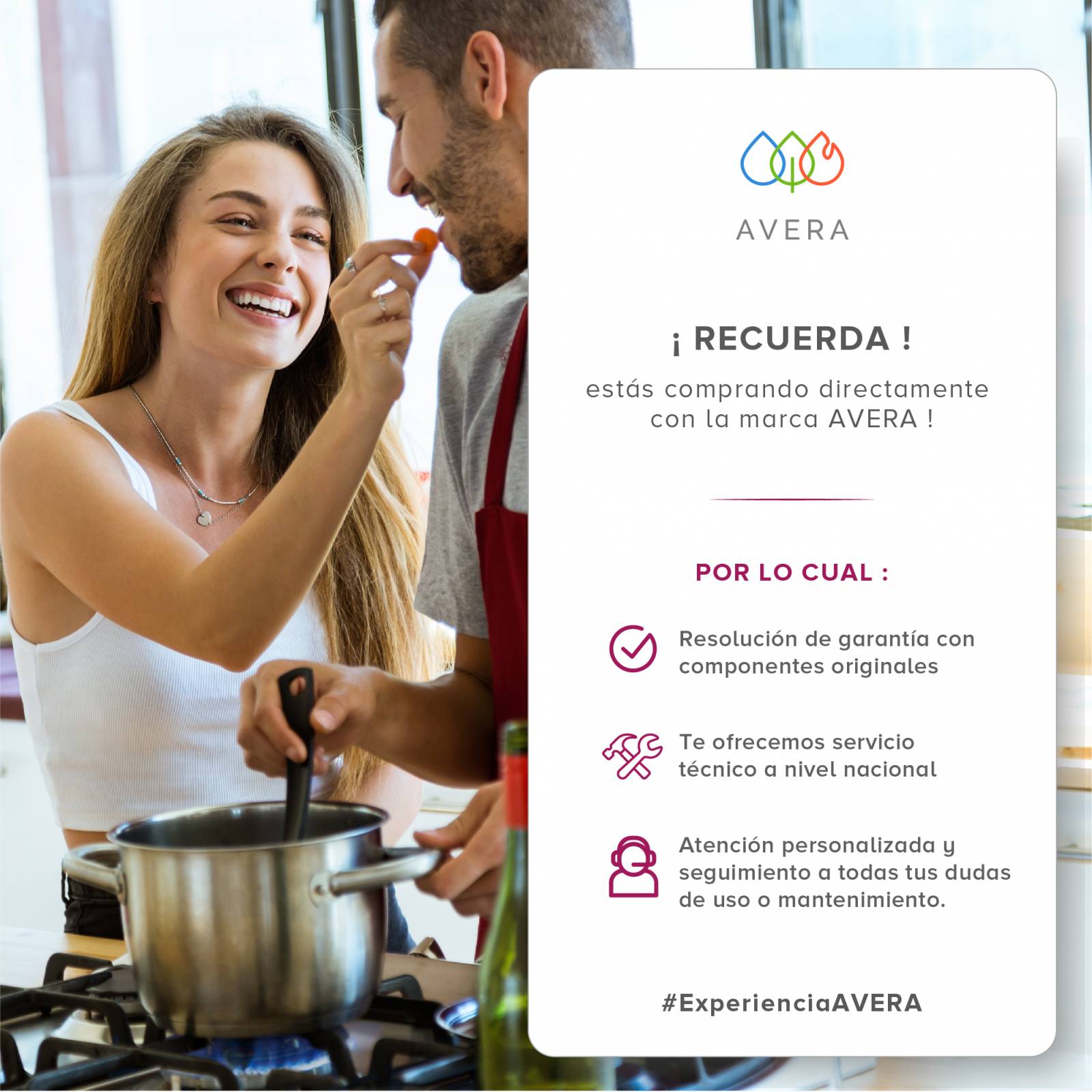 AVERA Parrilla de Gas Acero Inoxidable con 6 Quemadores AI6