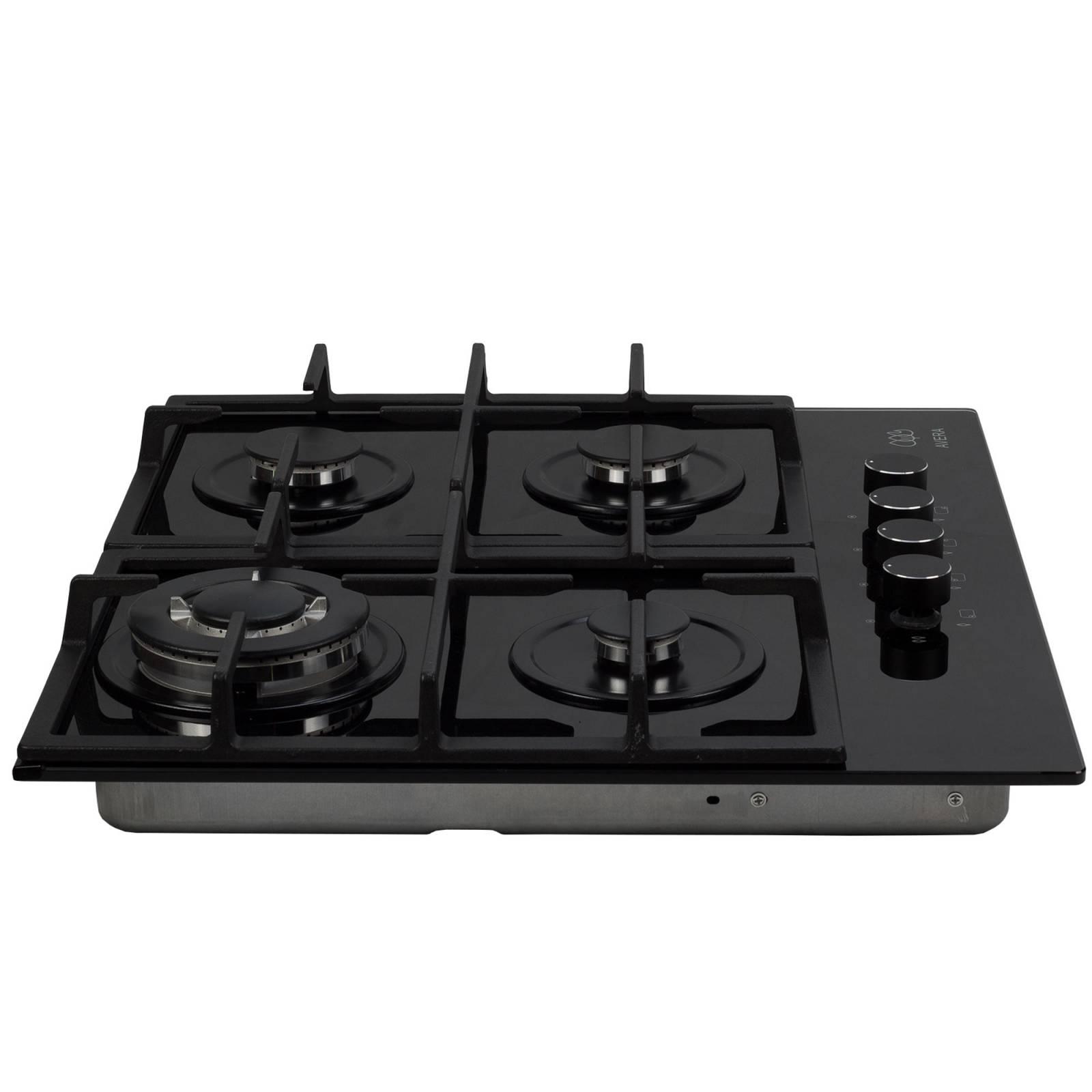 AVERA Parrilla de Gas para Empotrar Vidrio Templado con 4 Quemadores HEV4