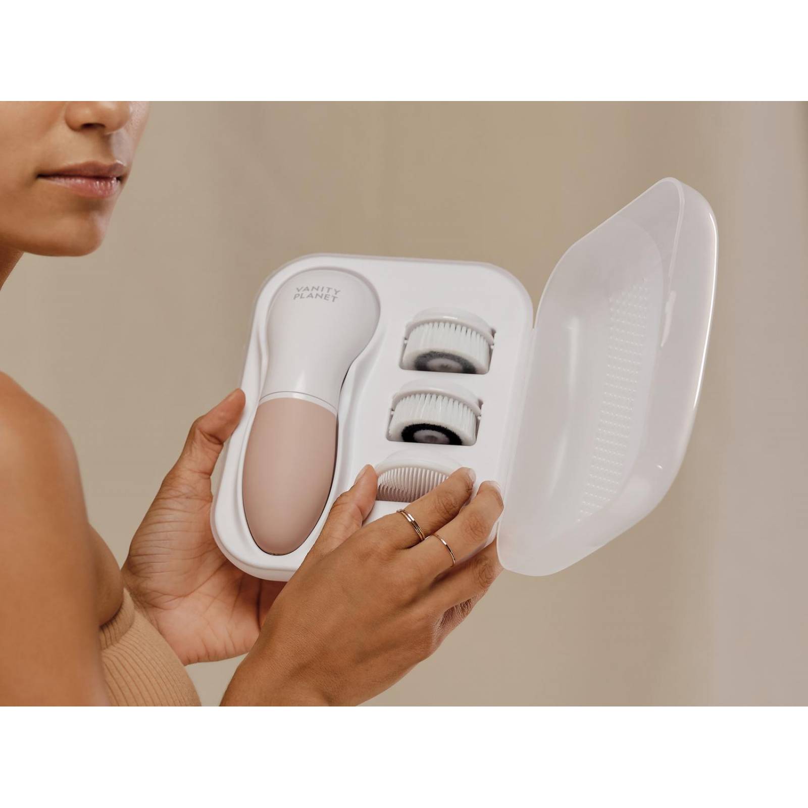 Vanity Planet Cepillo de Limpieza Facial Raedia Rosa