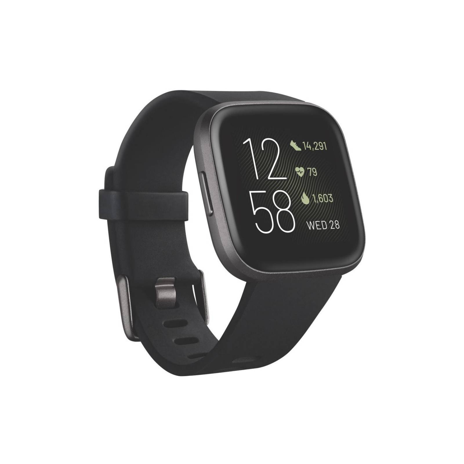 Smartwatch Fitbit Versa 2 con NFC, control por voz integrado. 25mm Negro/Carbón