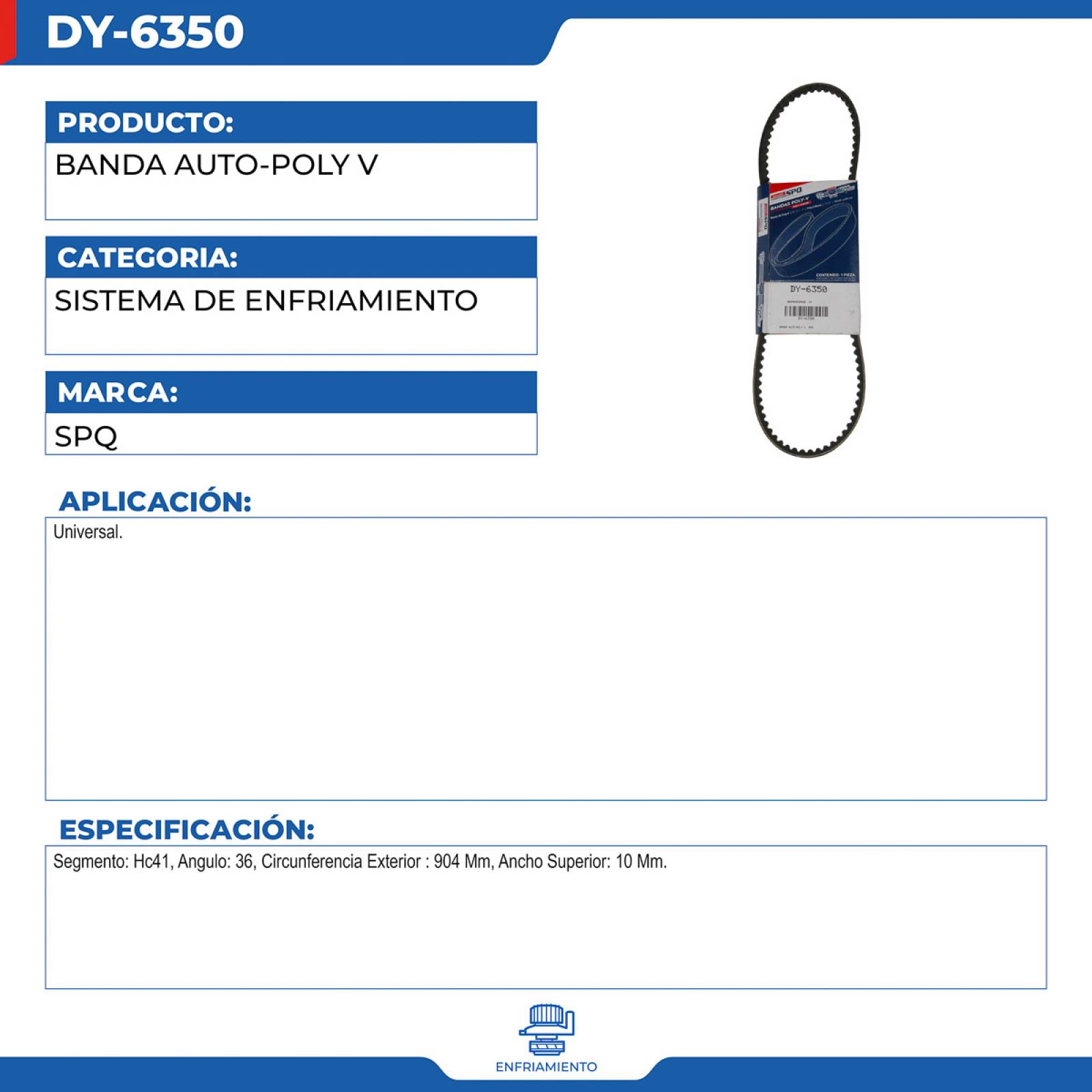 Banda Auto-Poly V, SPQ; Universal