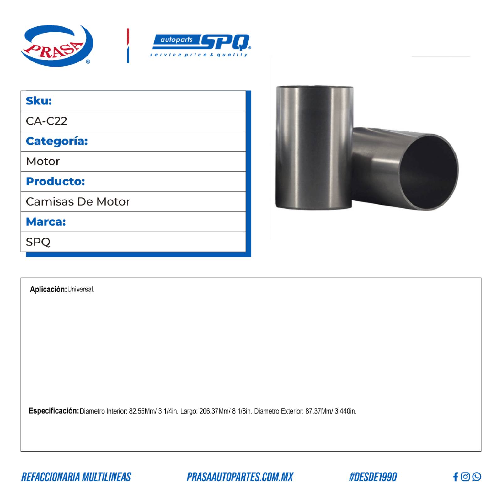 Camisas De Motor, SPQ; Universal