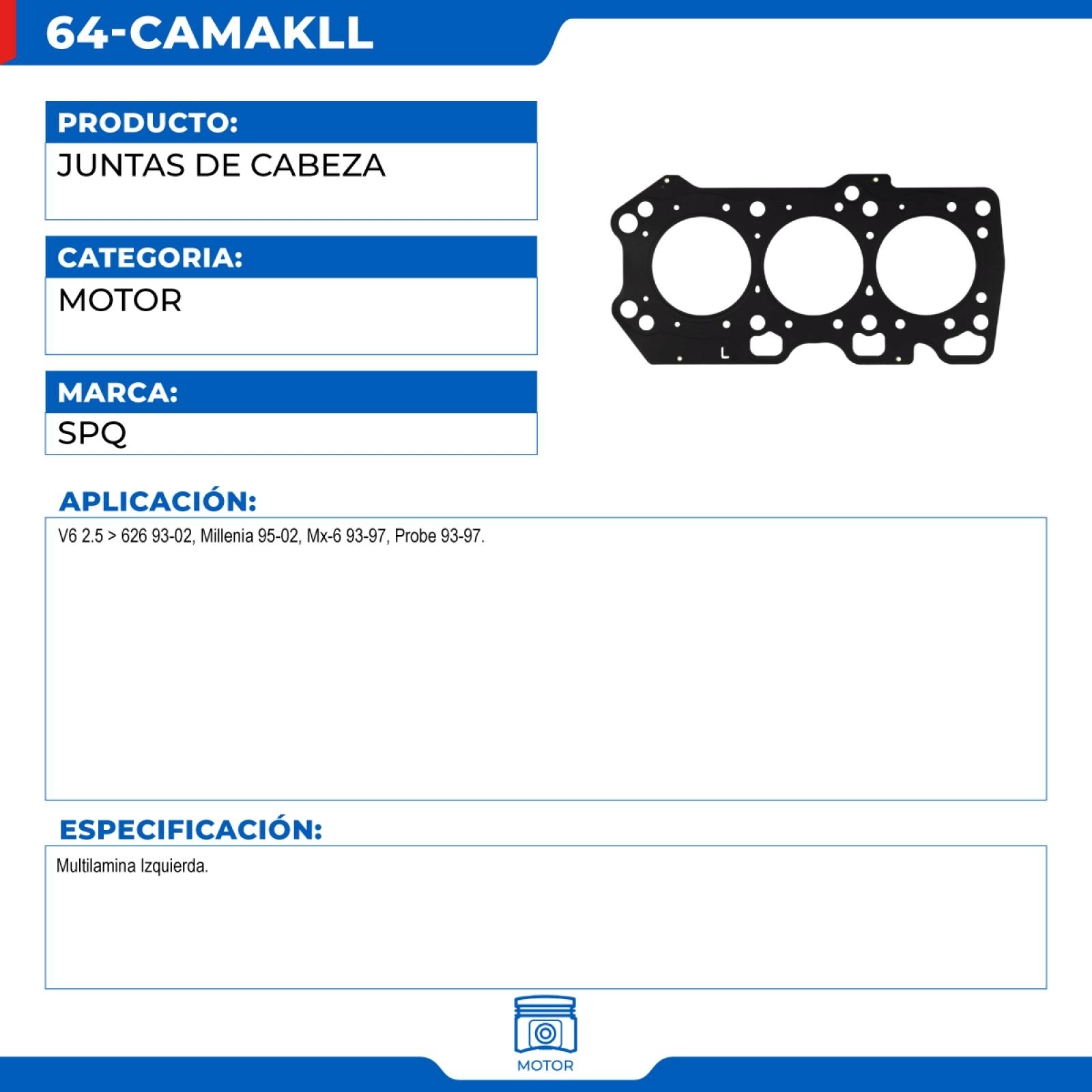 Juntas De Cabeza, SPQ; Para Ford Probe 1993-1997 V6; 2.5