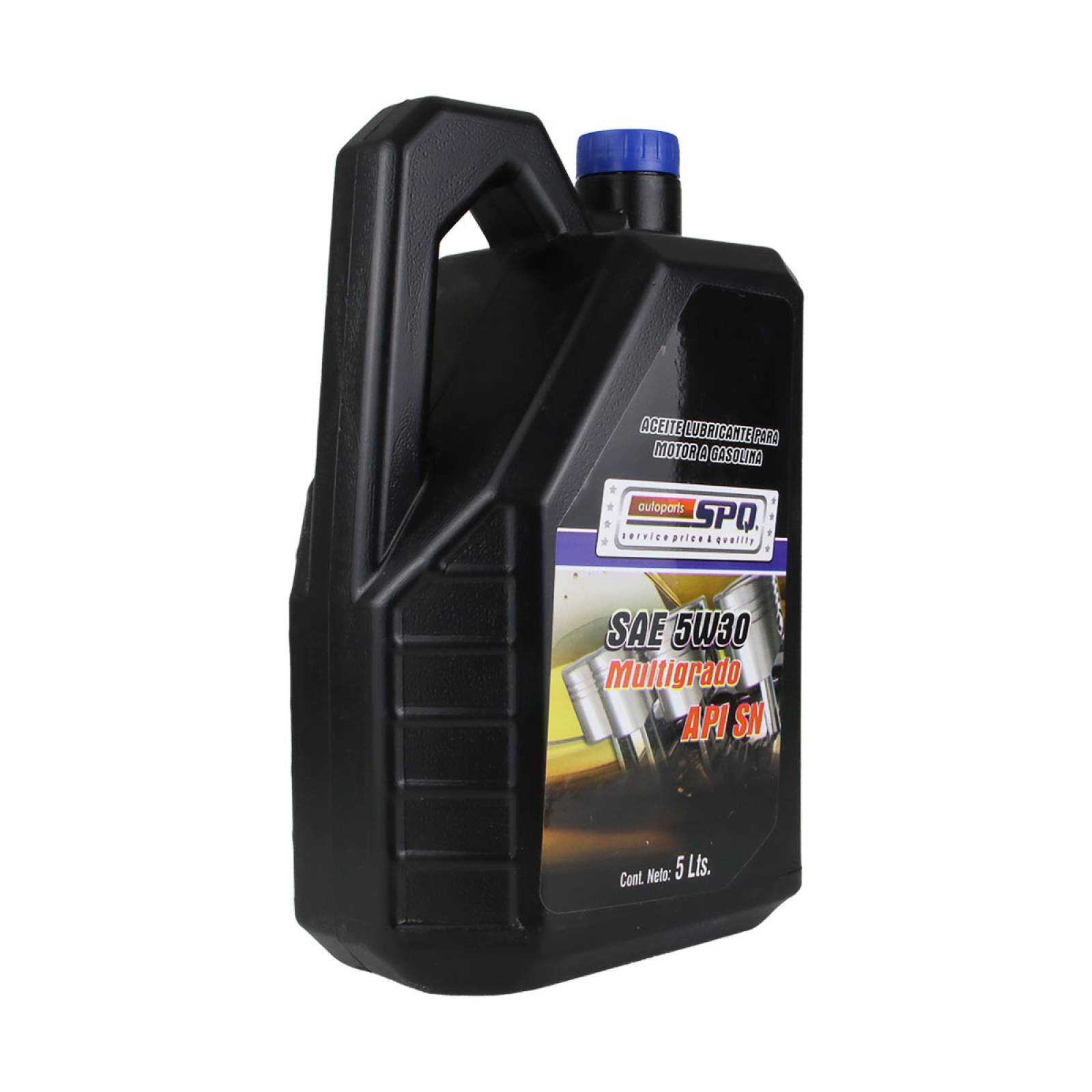Aceite De Motor SN Mineral, SPQ; Universal. Garrafa 5 Lts.
