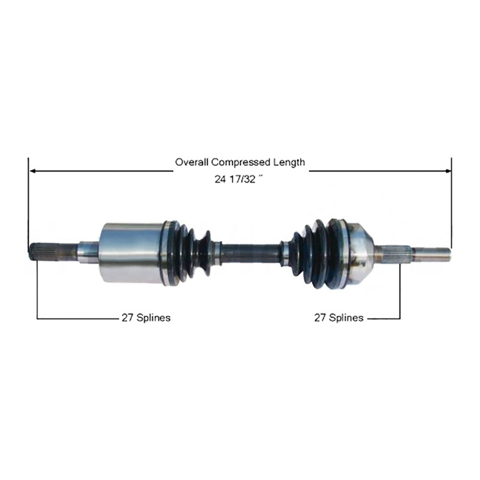Flecha Homocinetica, SPQ; Para Jeep Liberty 2002-2007 V6; 3.7