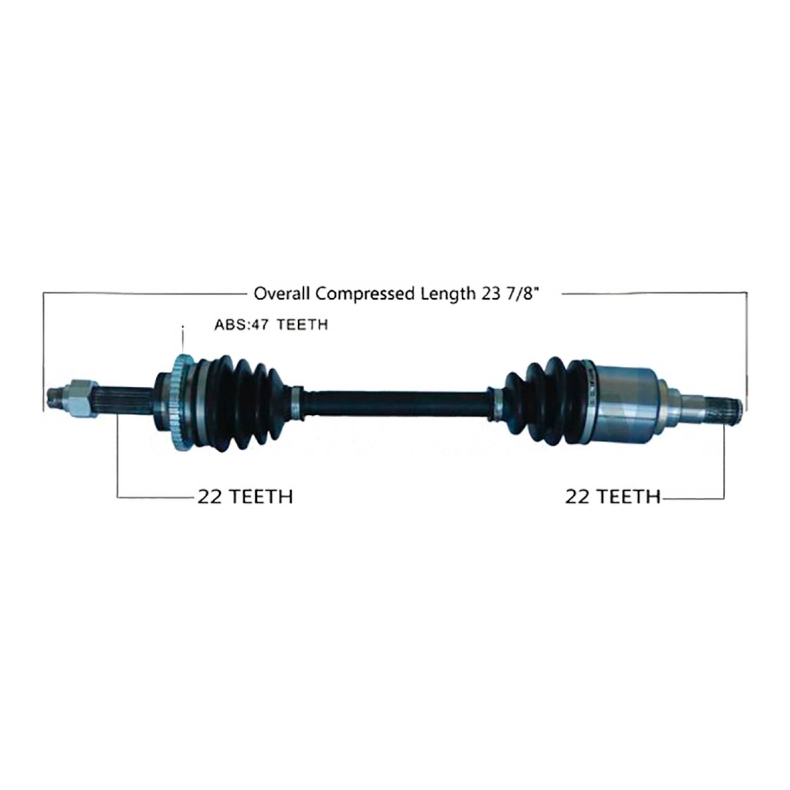 Flecha Homocinetica, SPQ; Para Chevrolet Spark 2014-2015 L4; 1.2