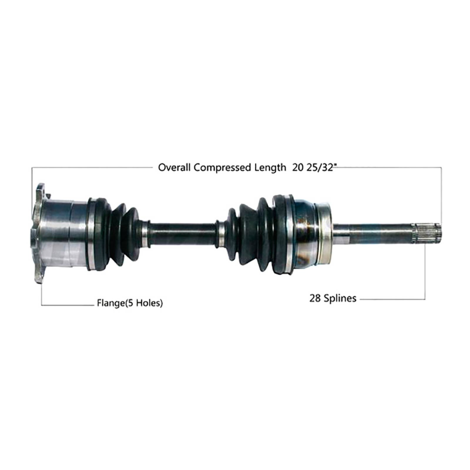Flecha Homocinetica, SPQ; Para Nissan Pathfinder 1990-1995 V6; 3