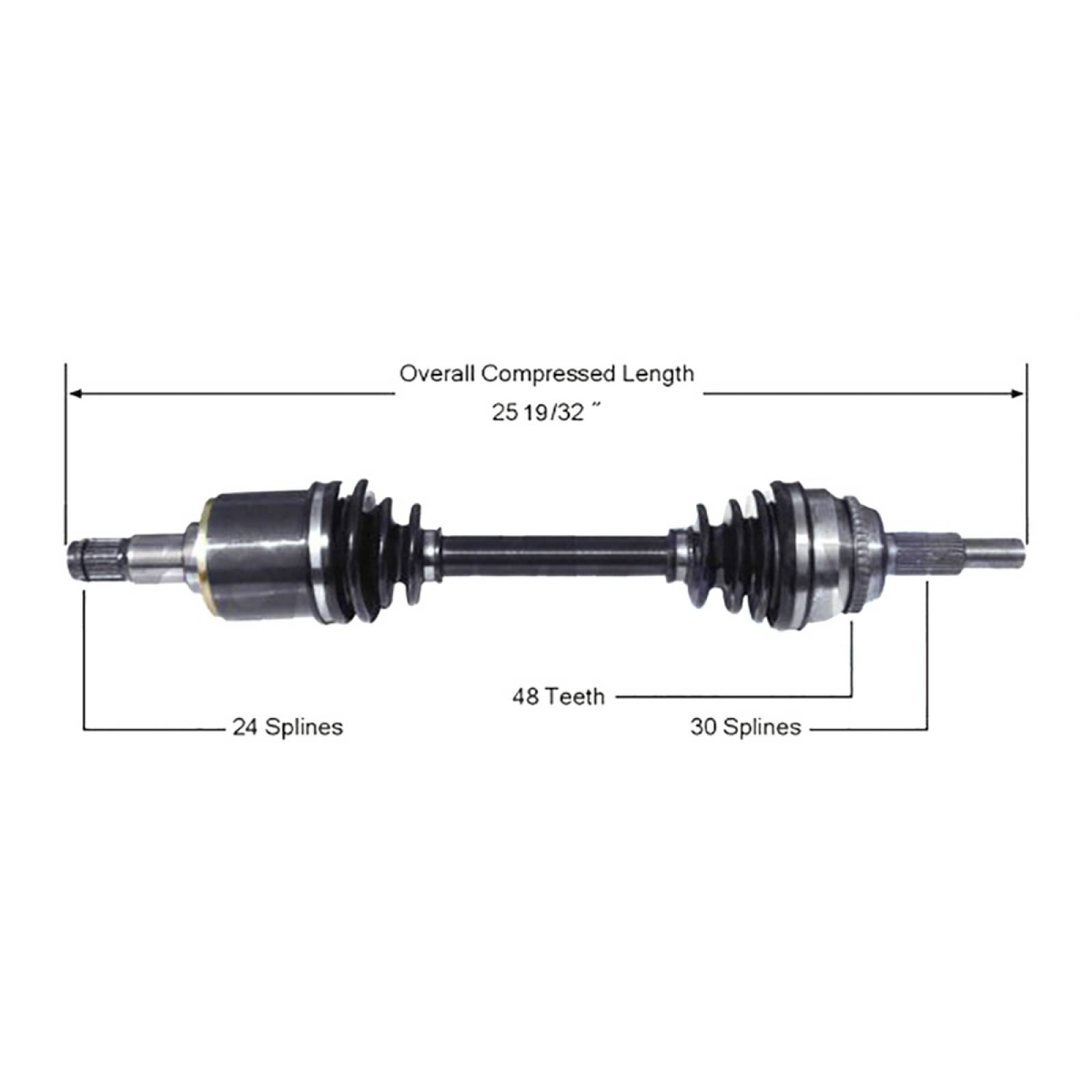 Flecha Homocinetica, SPQ; para Lexus Rx 330 V6; (3.3) 2004-2006
