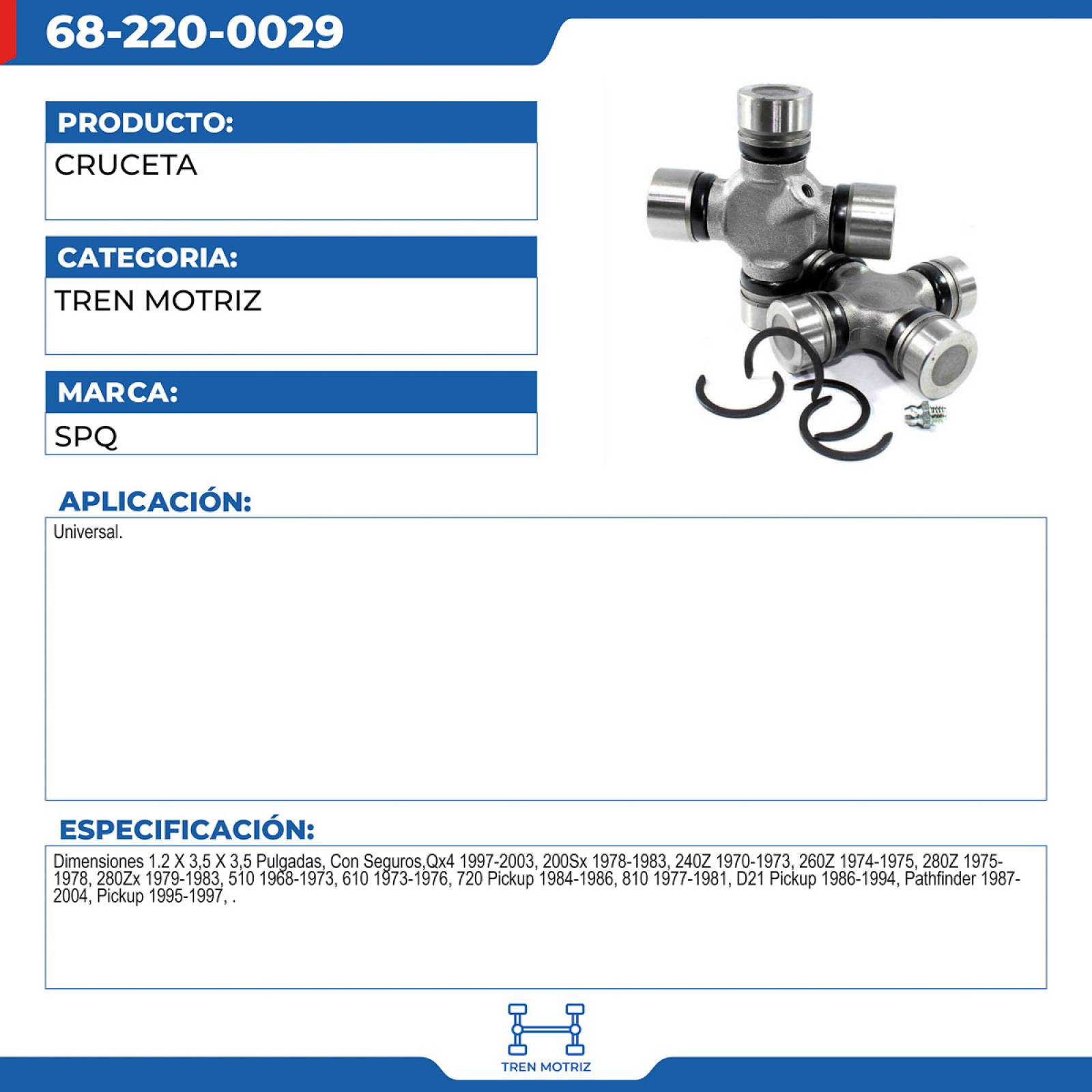 Cruceta, SPQ; Universal
