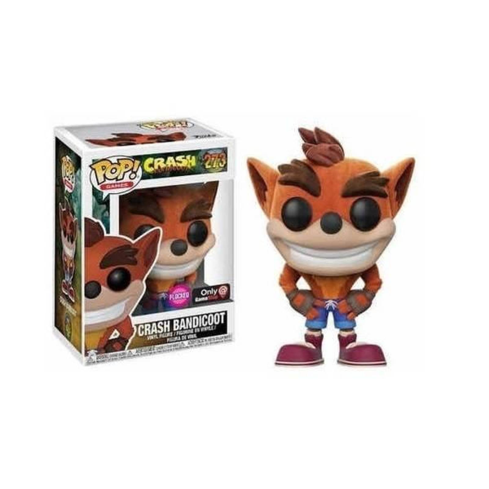 Funko Pop Figura Crash Bandicoot 273 Flocked Gamestop