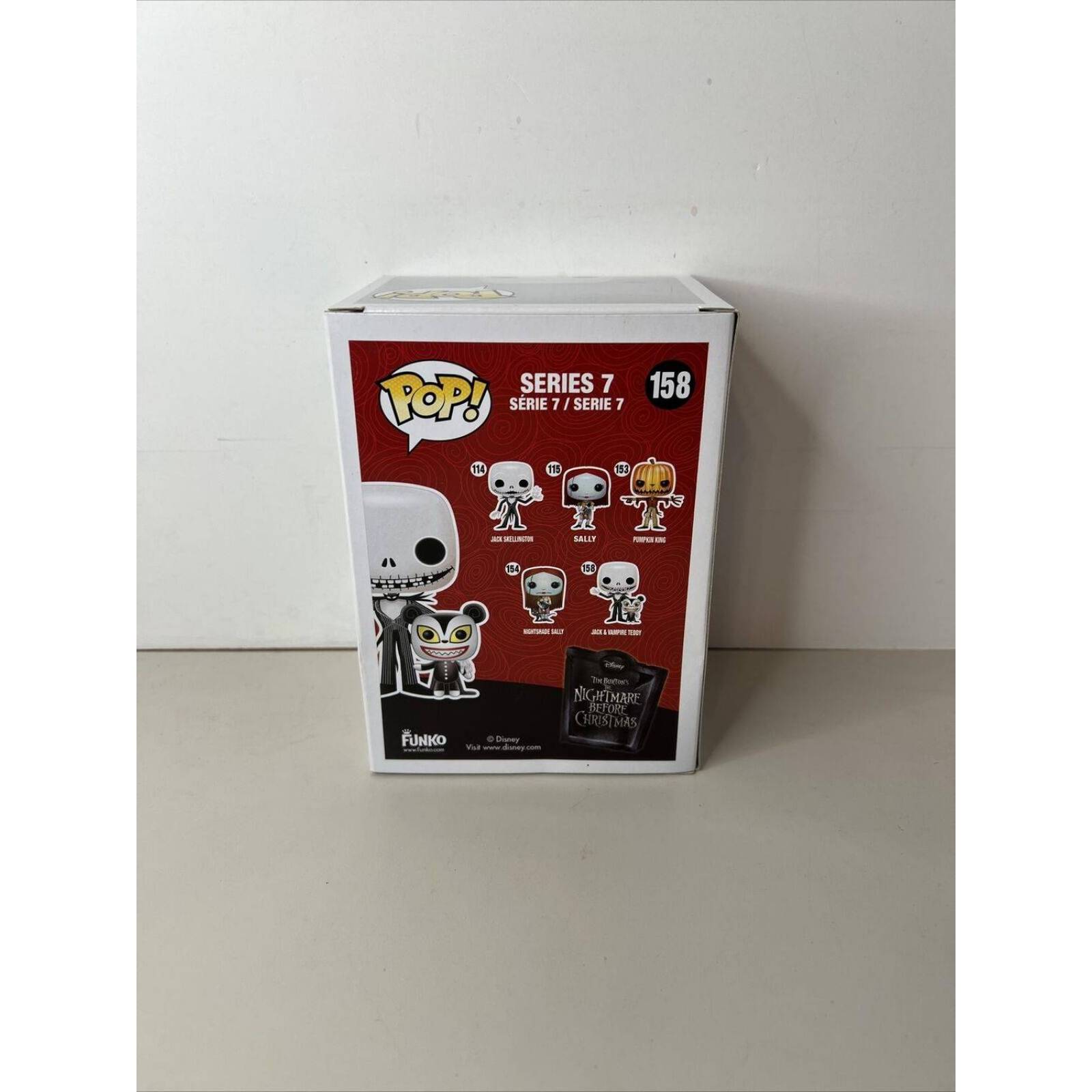 Funko Pop Figura Disney Jack & Vampire Teddy 158 Limited Comic Con 