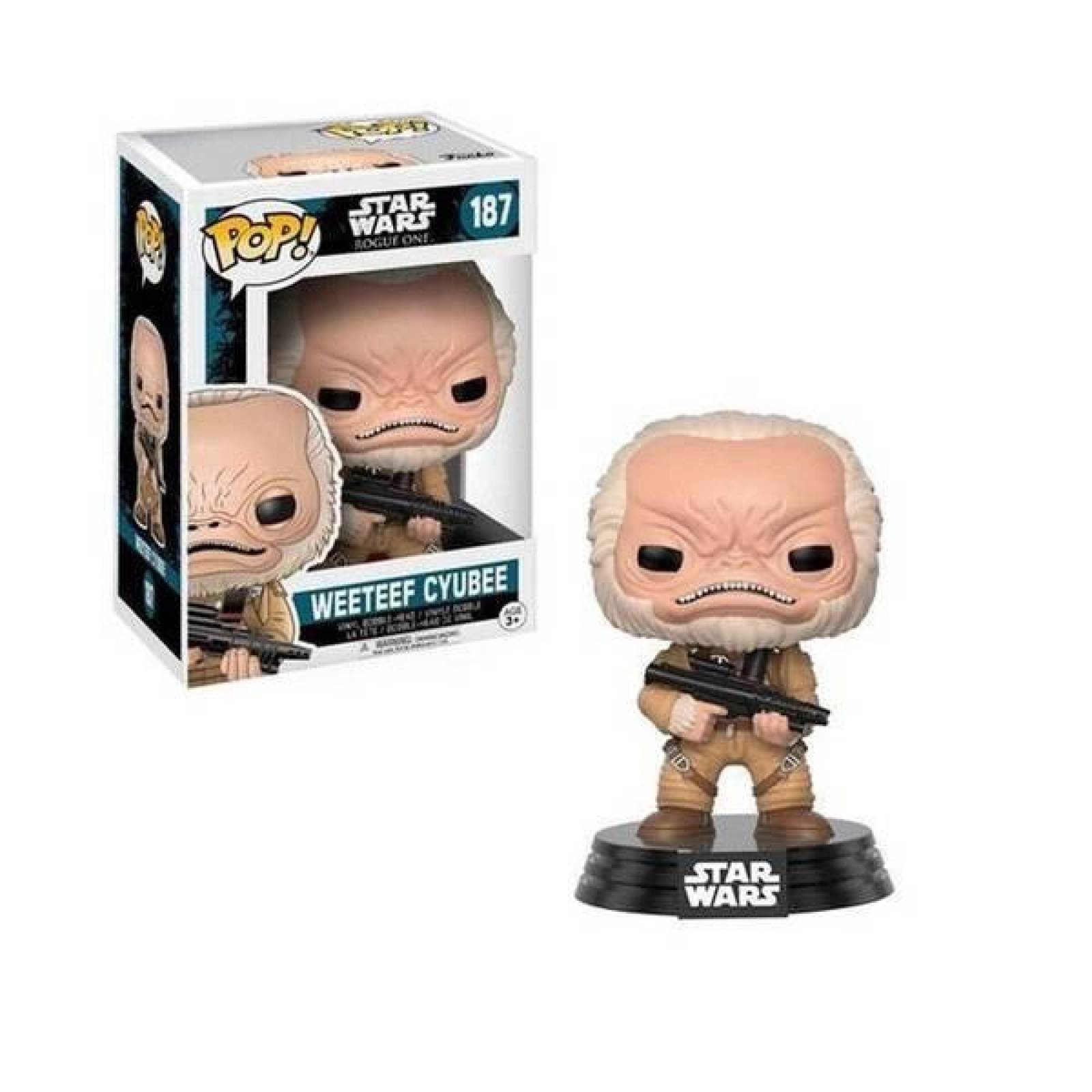 Funko Pop Star Wars Weeteef Cyubee 187