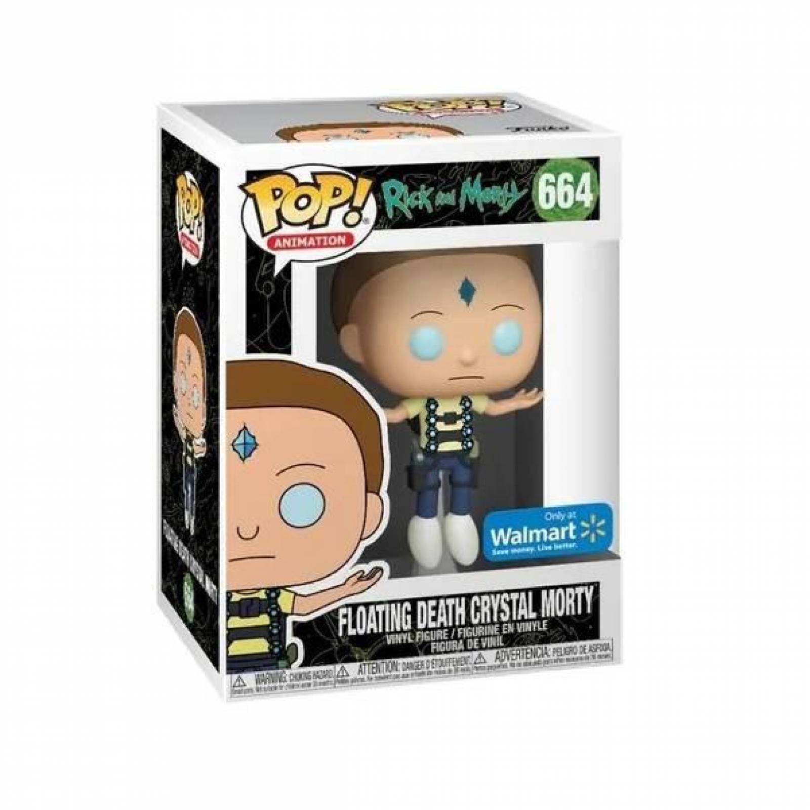 Funko Pop Rick and Morty Floating Death Crystal Morty 664 Exclusive 