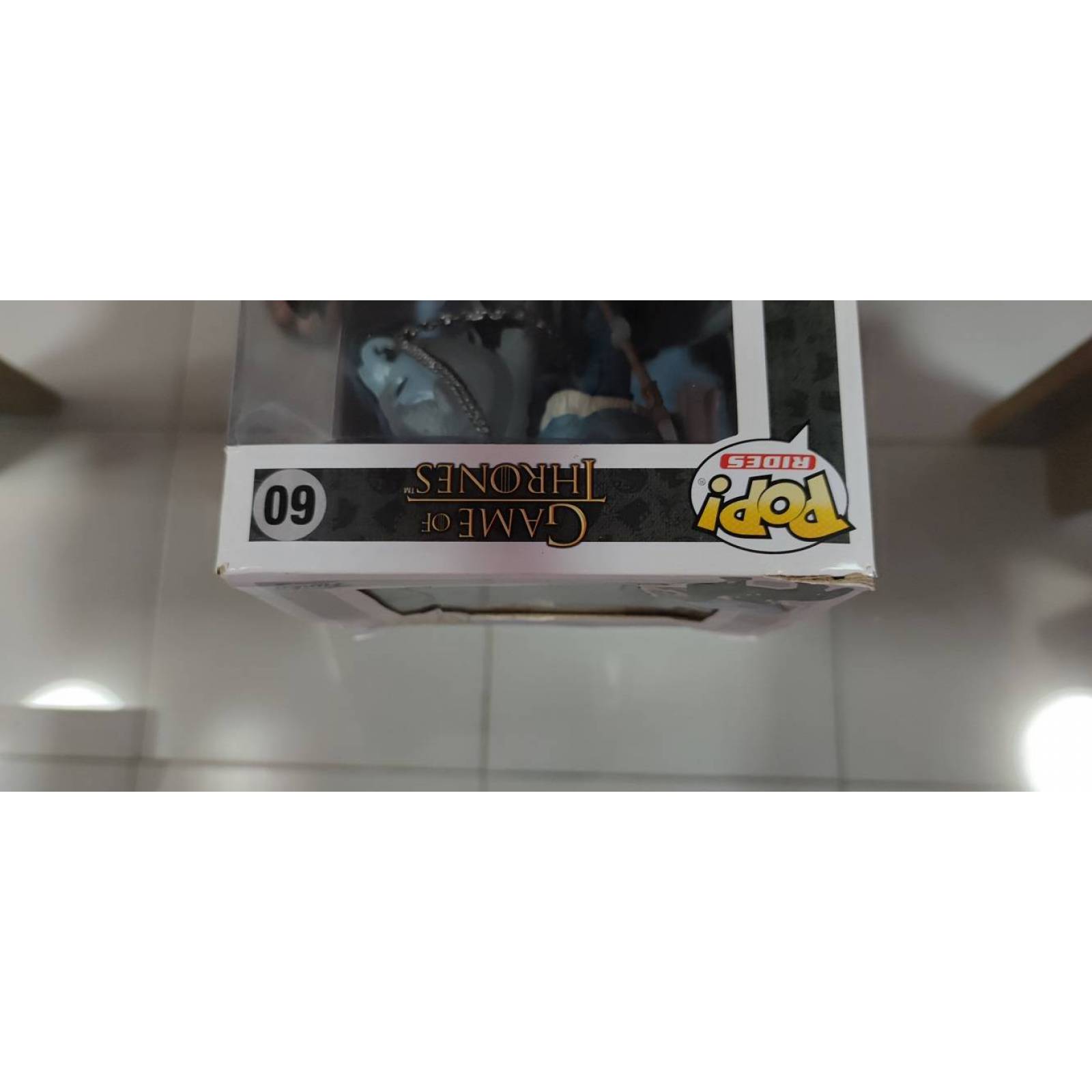 Funko Pop Game Of Thrones Mounted White Walker 60 Glow Exclusive DAÑO