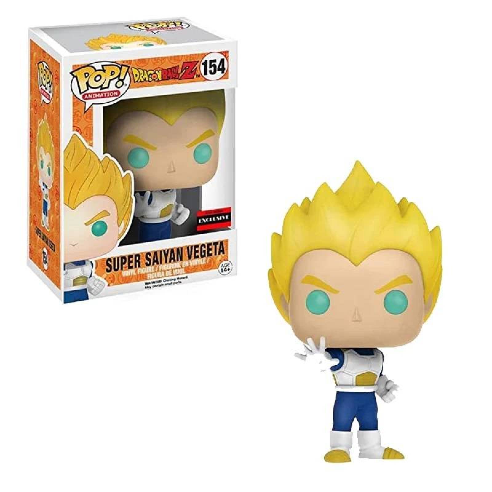 Funko Pop Dragon Ball Z Super Saiyan Vegeta 154 Exclusive DAÑO