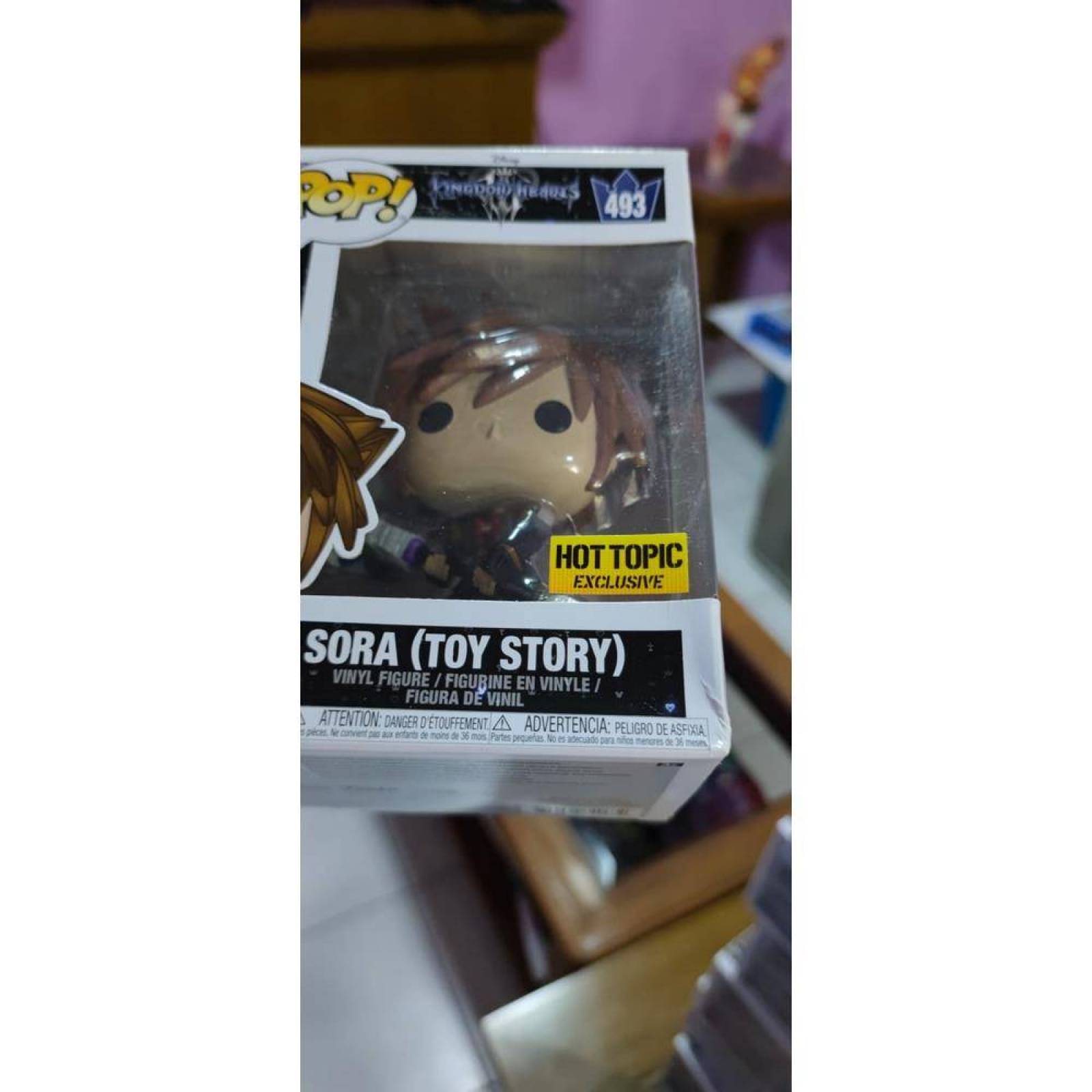 Funko Pop Kingdom Hearts Sora Toy Story 493 Hot topic DAÑO