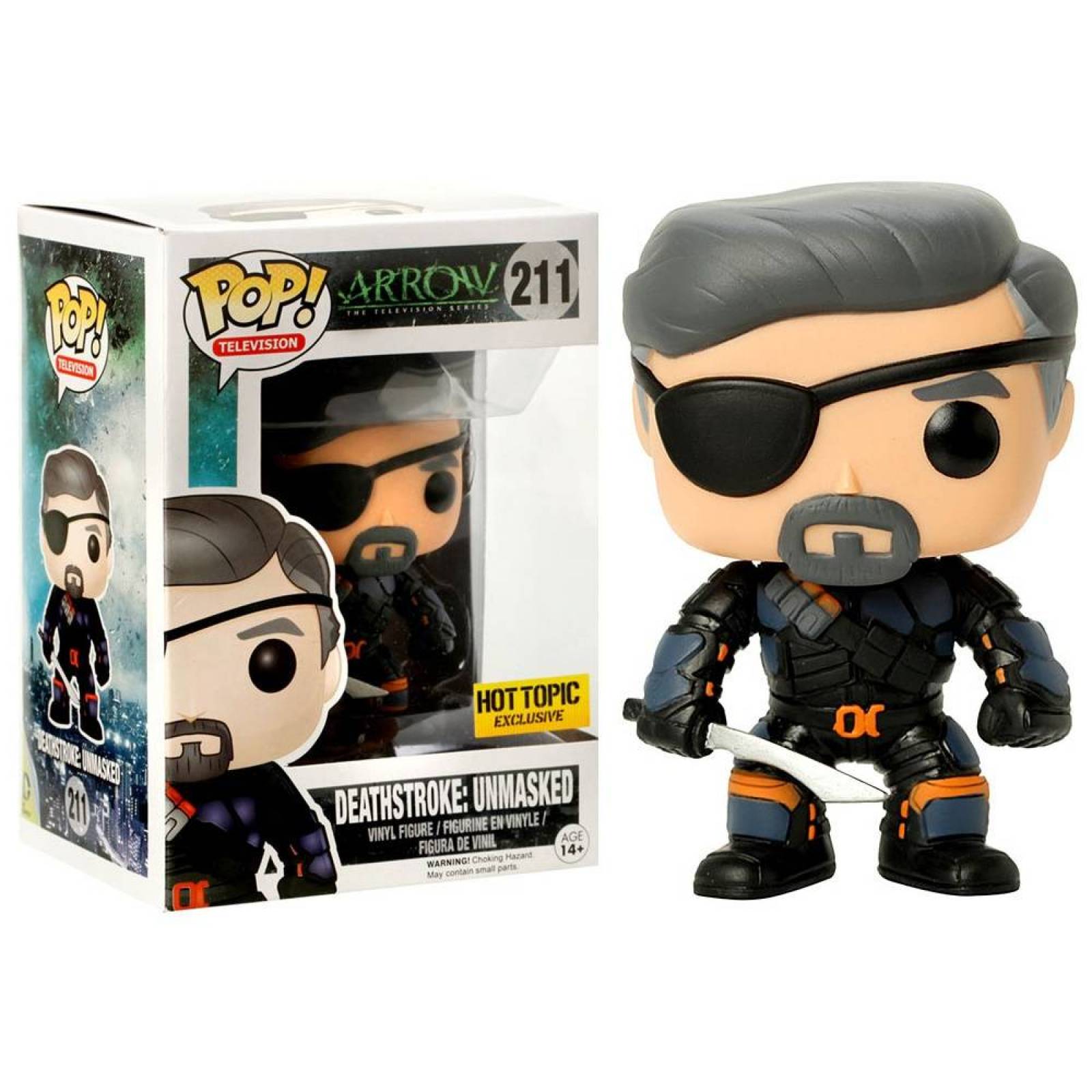 Funko Pop Arrow Deathstroke Unmasked 211 Hot topic