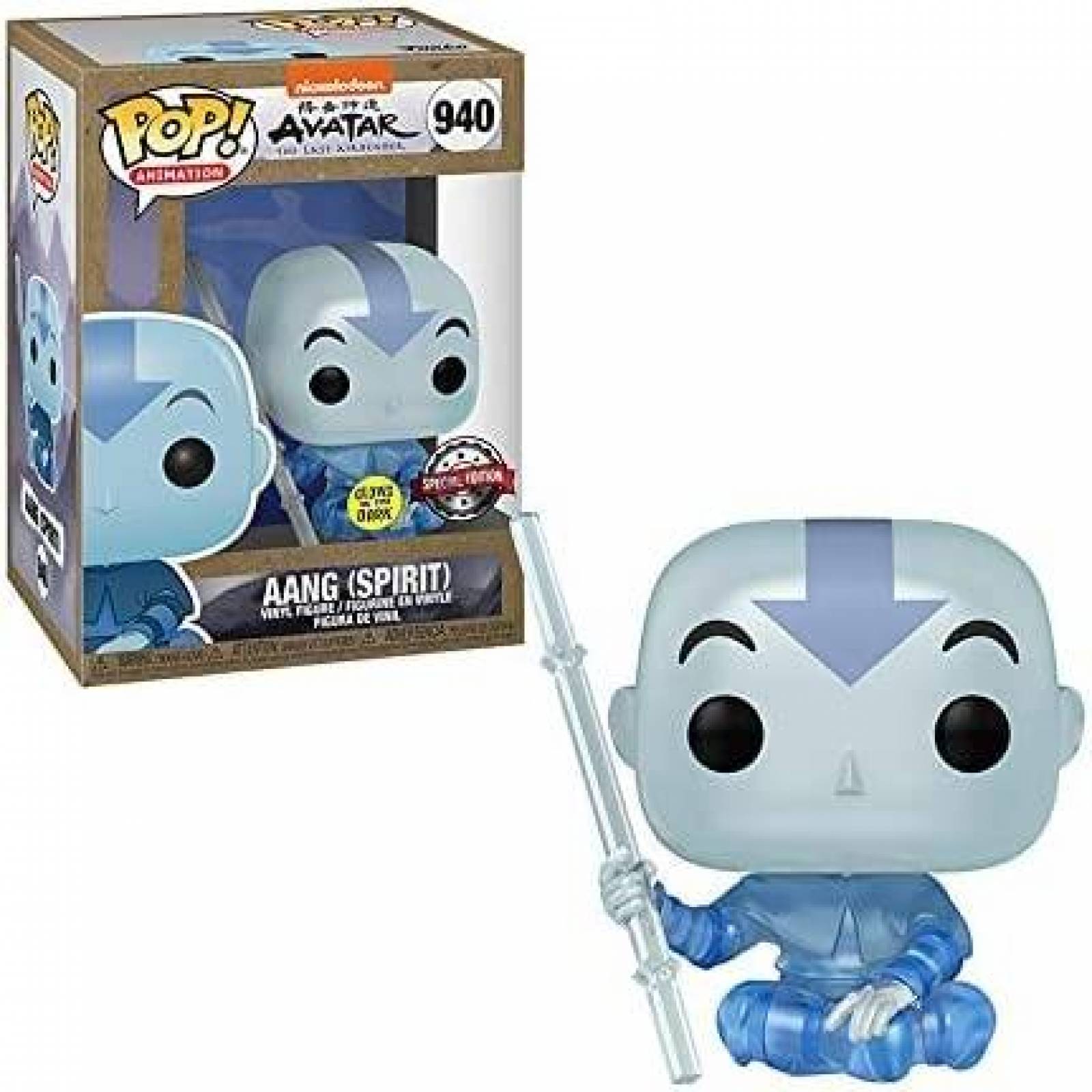 Funko Pop Avatar Aang Spirit 940 Glows Special Edition
